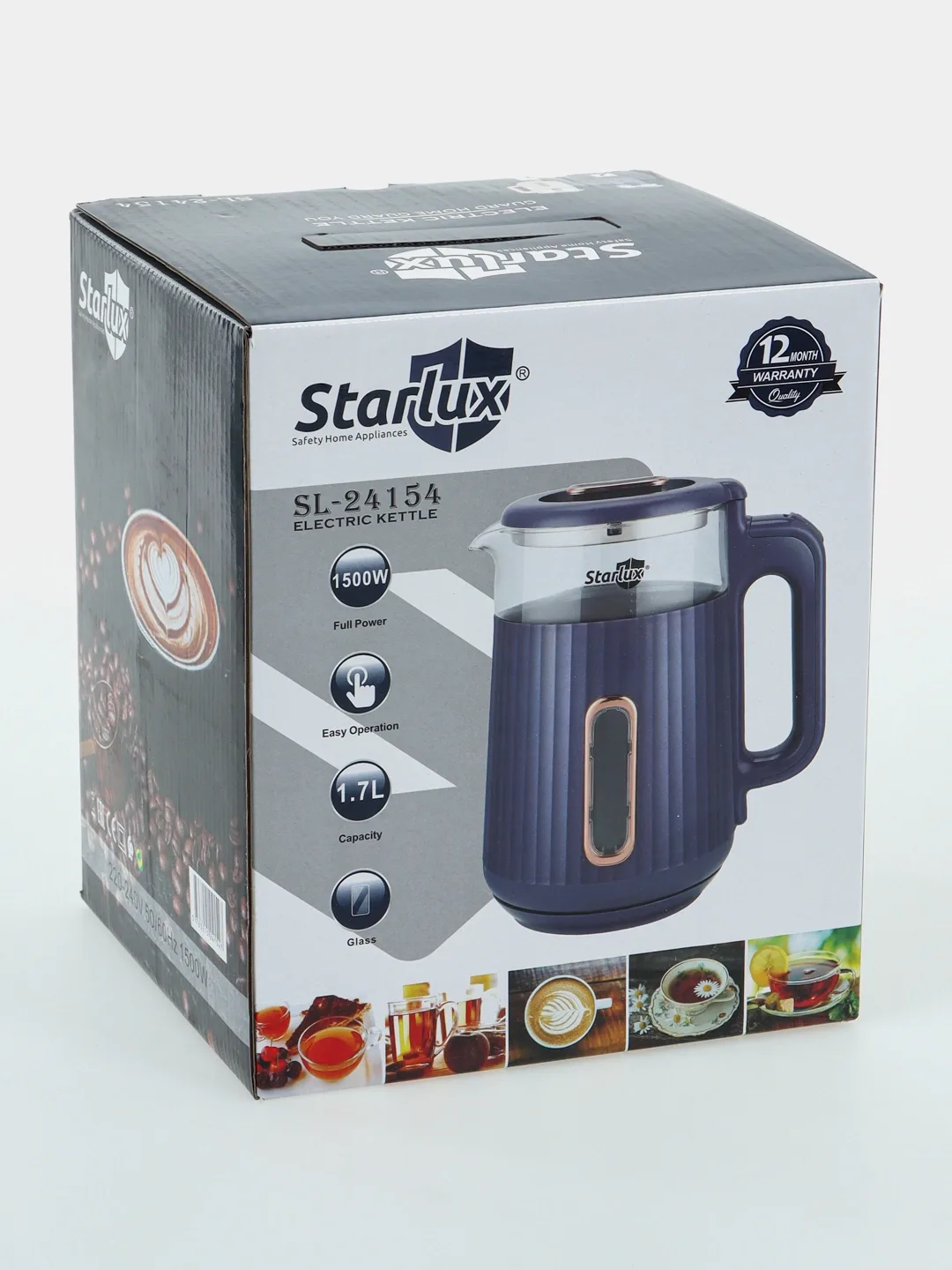 Elektr choynak Starlux SL-24153, 2.0 L, 1500 Vt, Indigo