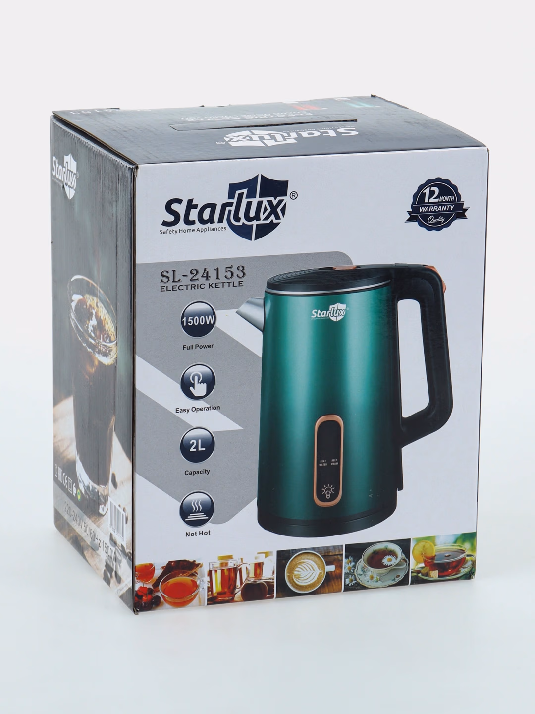 Elektr choynak Starlux SL-24153, 2.0 L, 1500 Vt, Mentol - 3