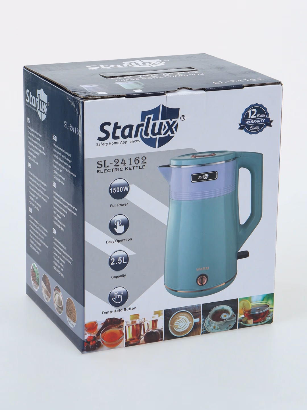Elektr choynak Starlux SL-24153, 2.0 L, 1500 Vt, Zaytun - 4