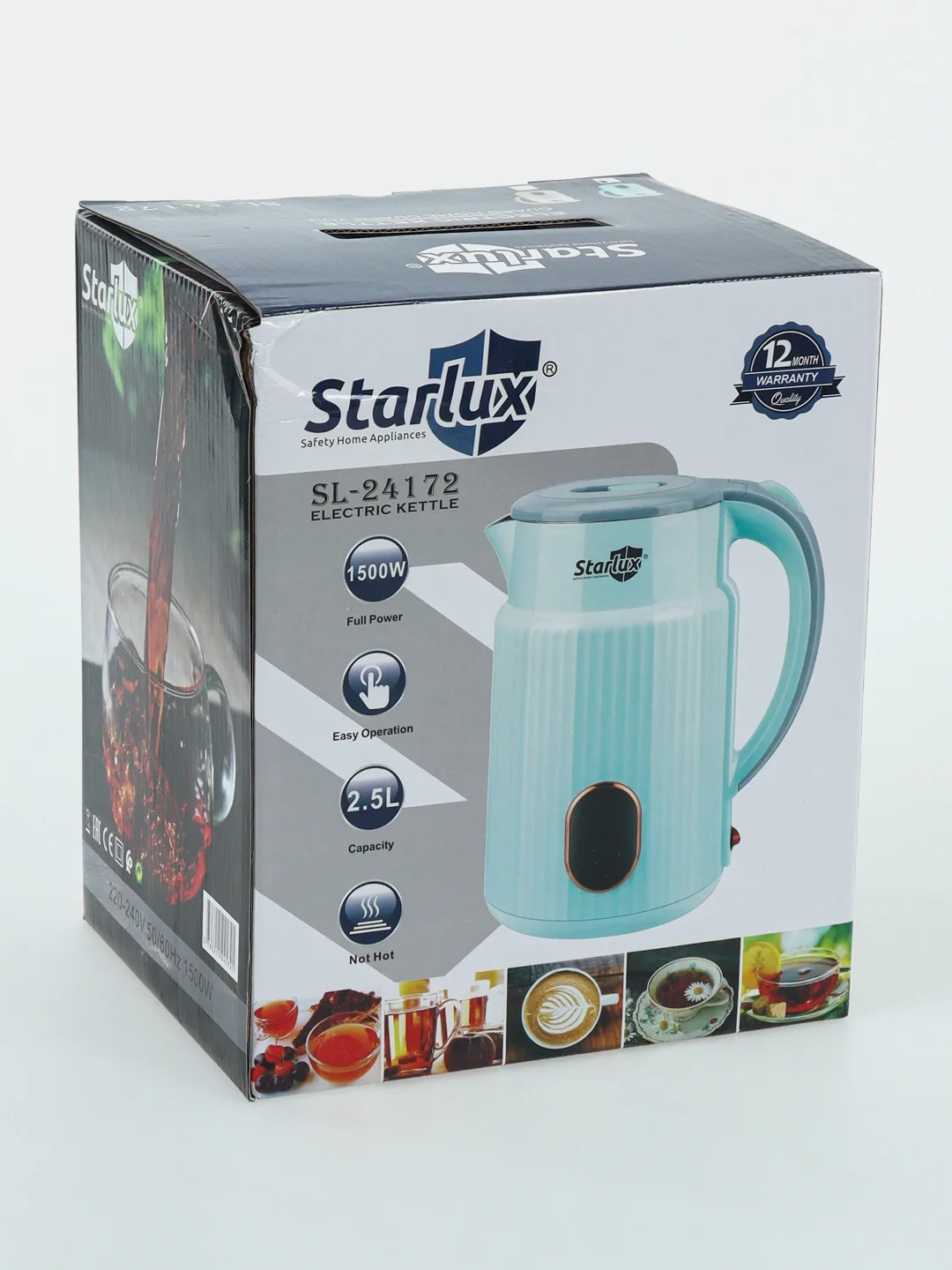 Elektr choynak Starlux SL-24153, 2.0 L, 1500 Vt, Yalpiz