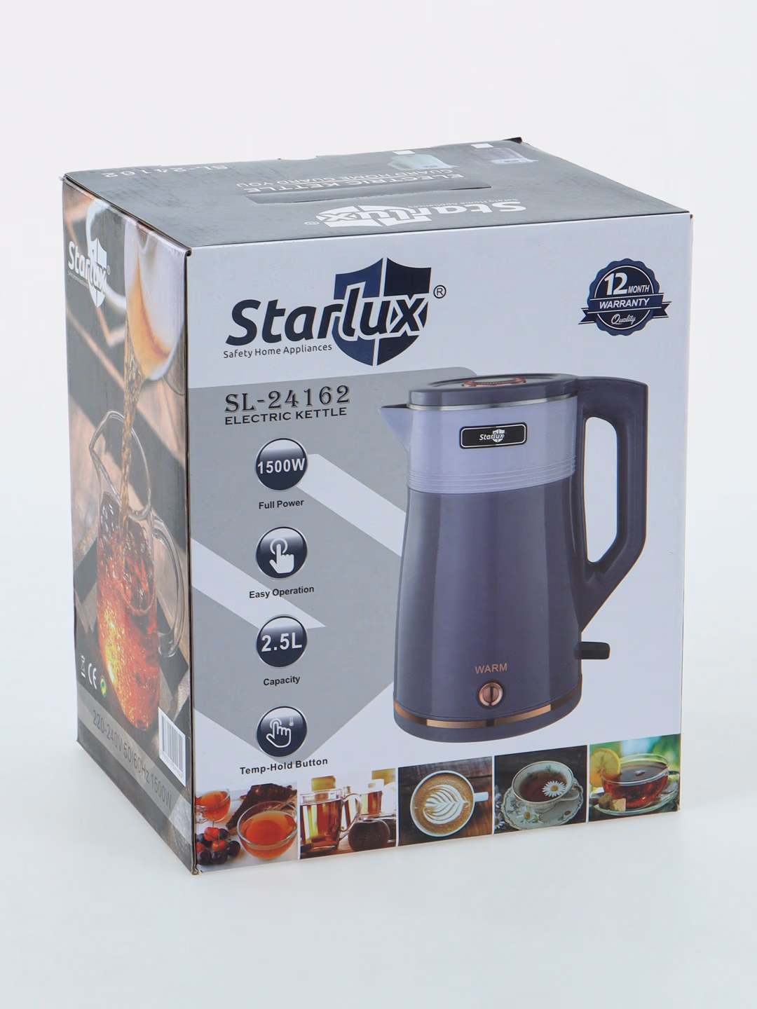 Elektr choynak Starlux SL-24153, 2.0 L, 1500 Vt, Pudra rang