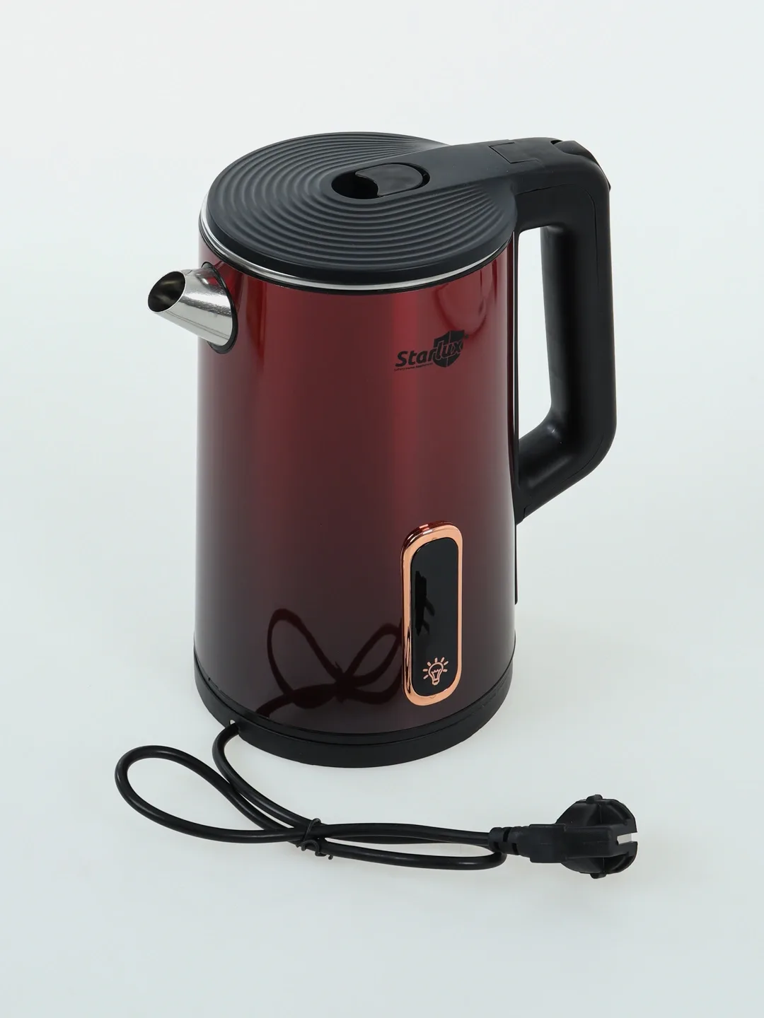 Elektr choynak Starlux SL-24153, 2.0 L, 1500 Vt, To'q bordo