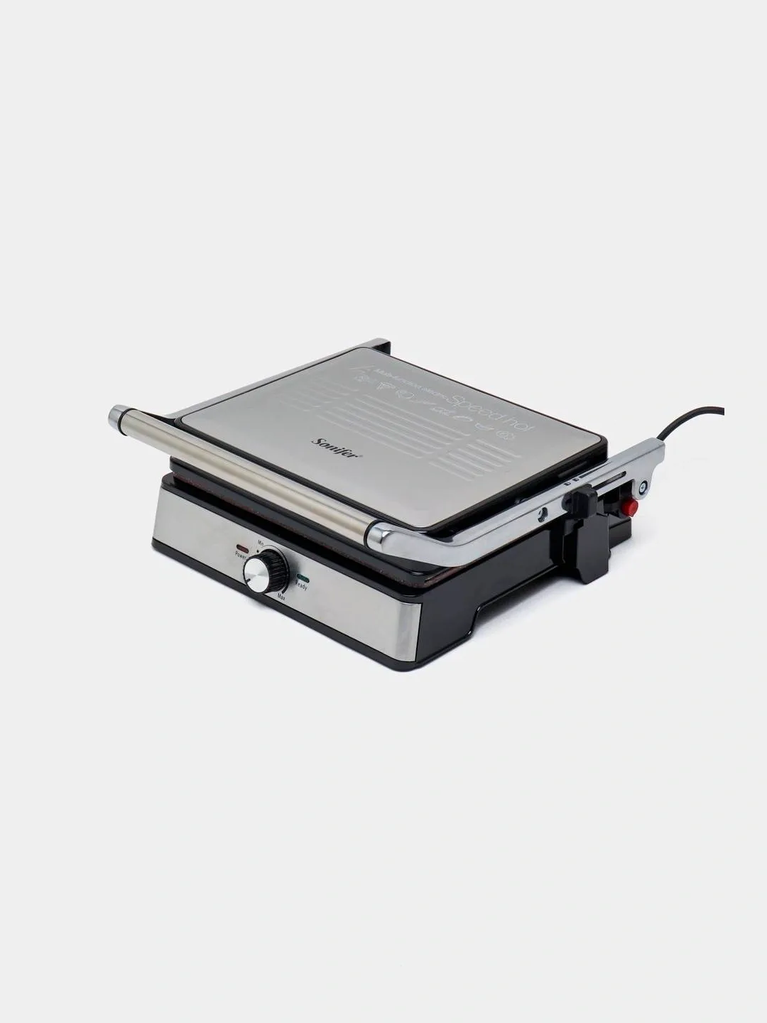 Elektr gril Sonifer SF-6145, 2000 Vt, kumush-qora