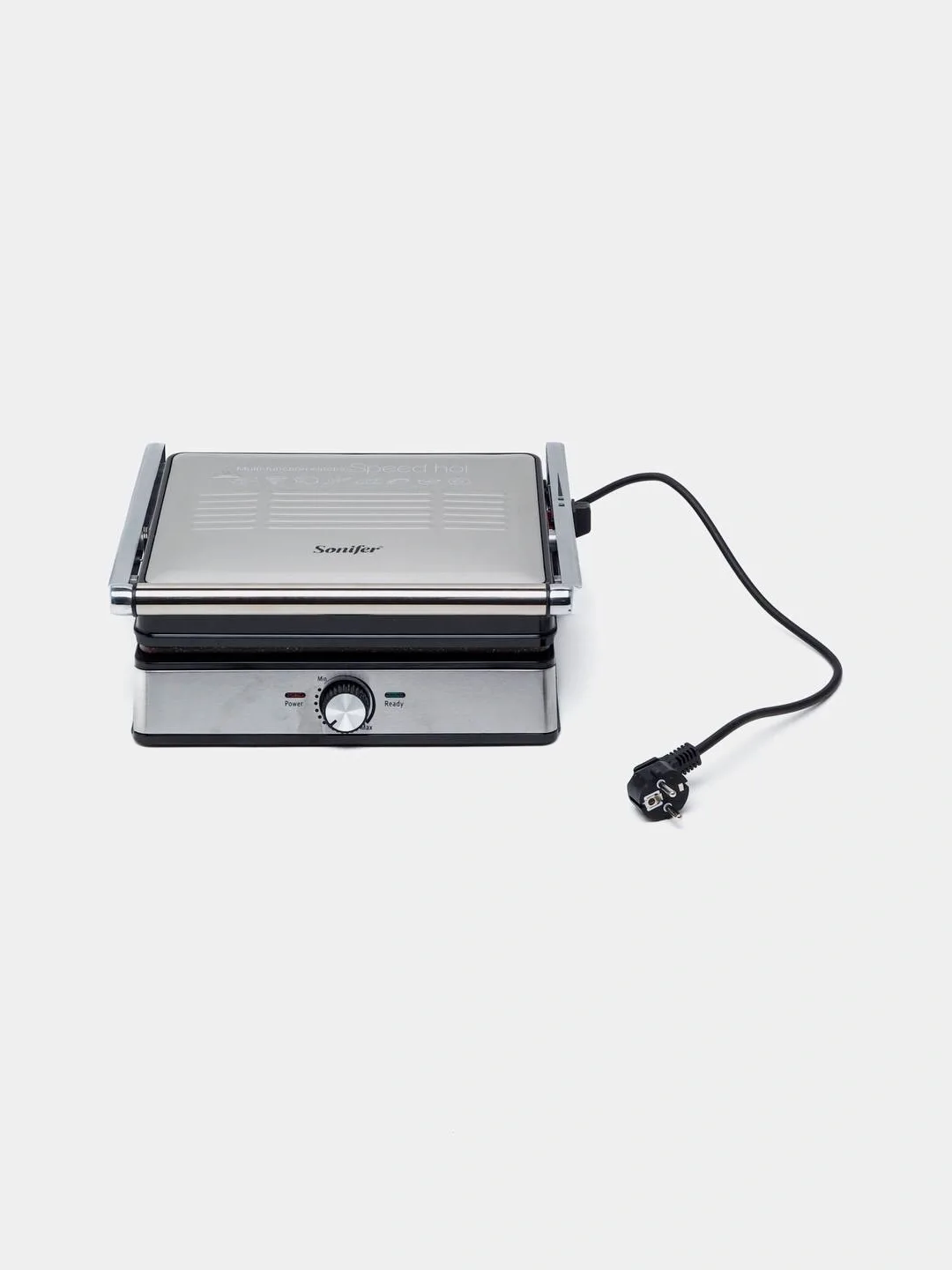 Elektr gril Sonifer SF-6145, 2000 Vt, kumush-qora