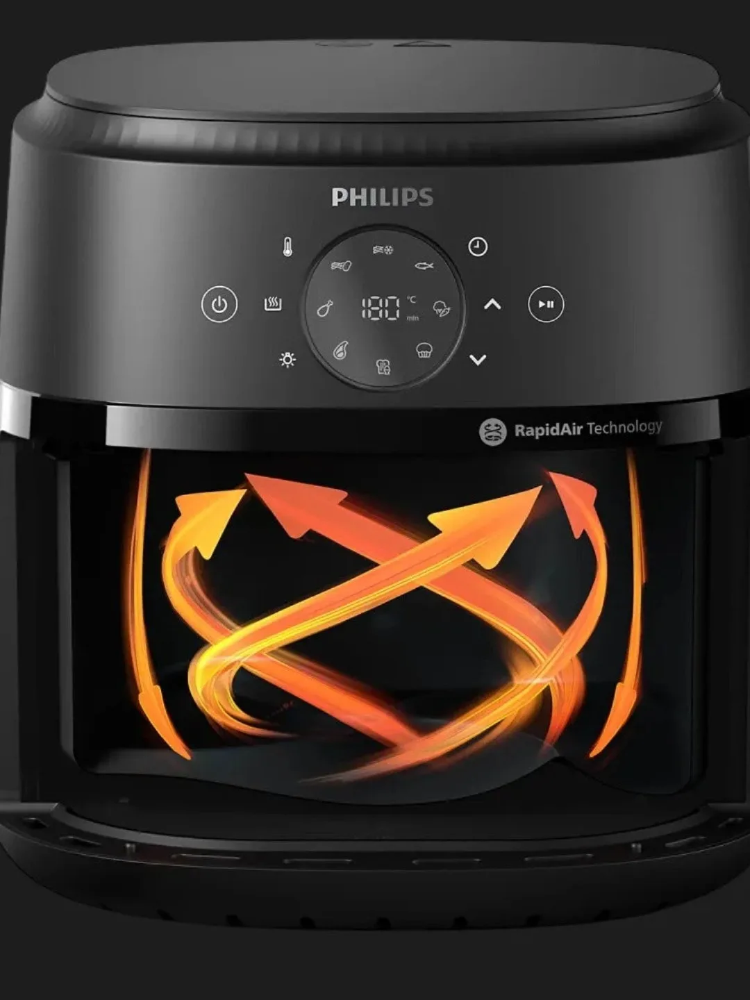 Aerogril Philips Airfryer NA230/00, 6.2 L, qora