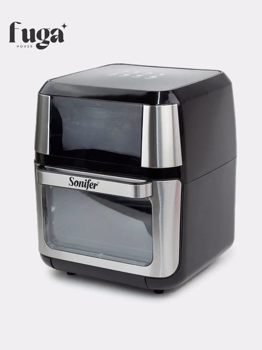 Aqlli aerogril Sonifer SF-1016, 12 L, 1800 Vt, kumushrang-qora - 5