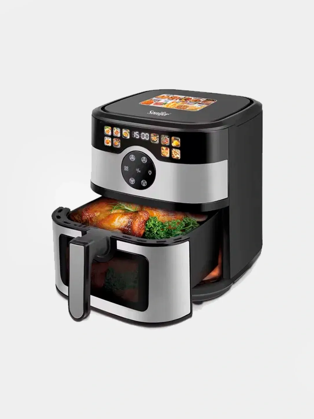 Aerogril Sonifer SF-1028PRO, 6.5 L, qora-kumush