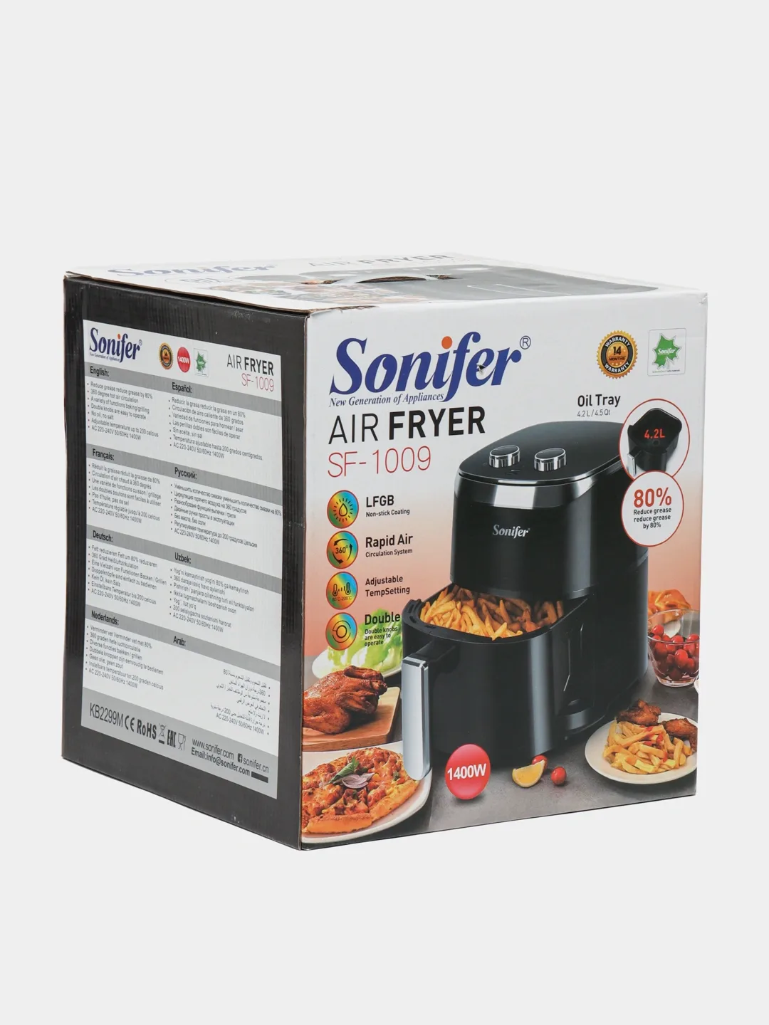 Aerogril-frityurnitsa Sonifer SF-1009, 6 L