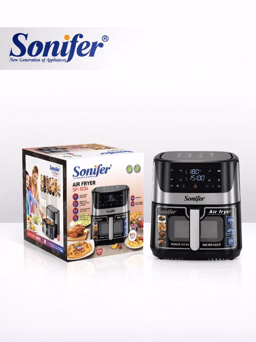 Aerogril-frityurnitsa Sonifer SF-1034, 8.5 L - 2