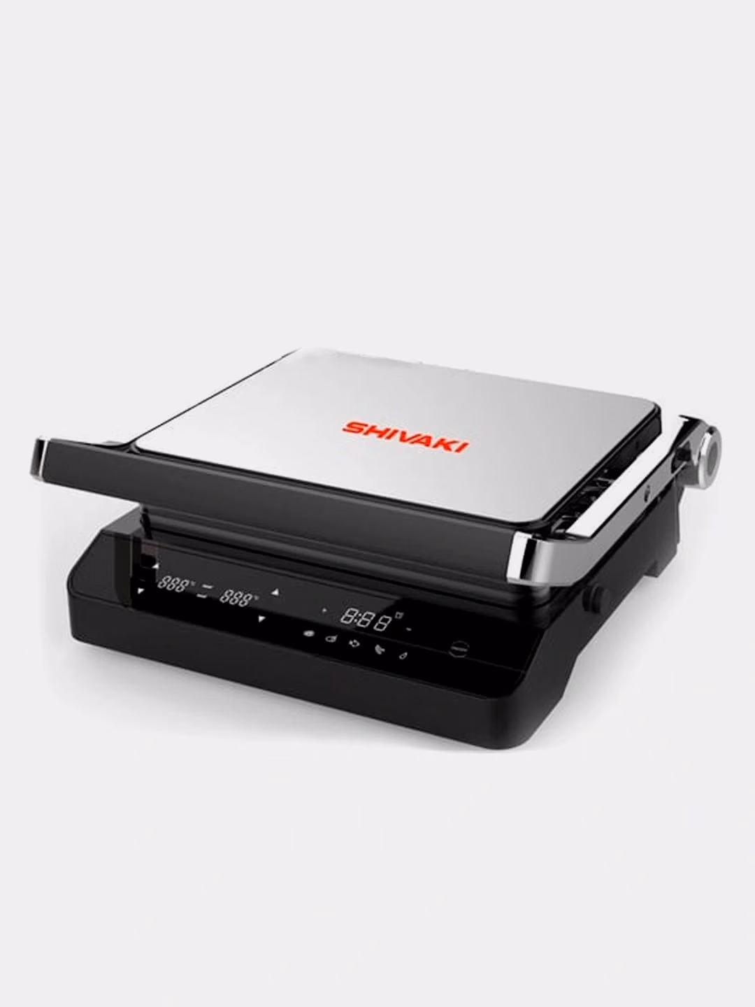 Elektr gril Shivaki GT-60C, sensorli boshqaruv, qora-kumush - 2