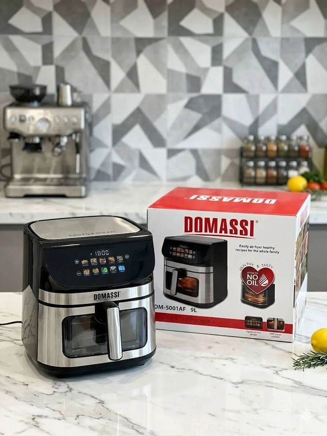 Aerogril Domassi DM-5001AF, 9 L, qora-kumush