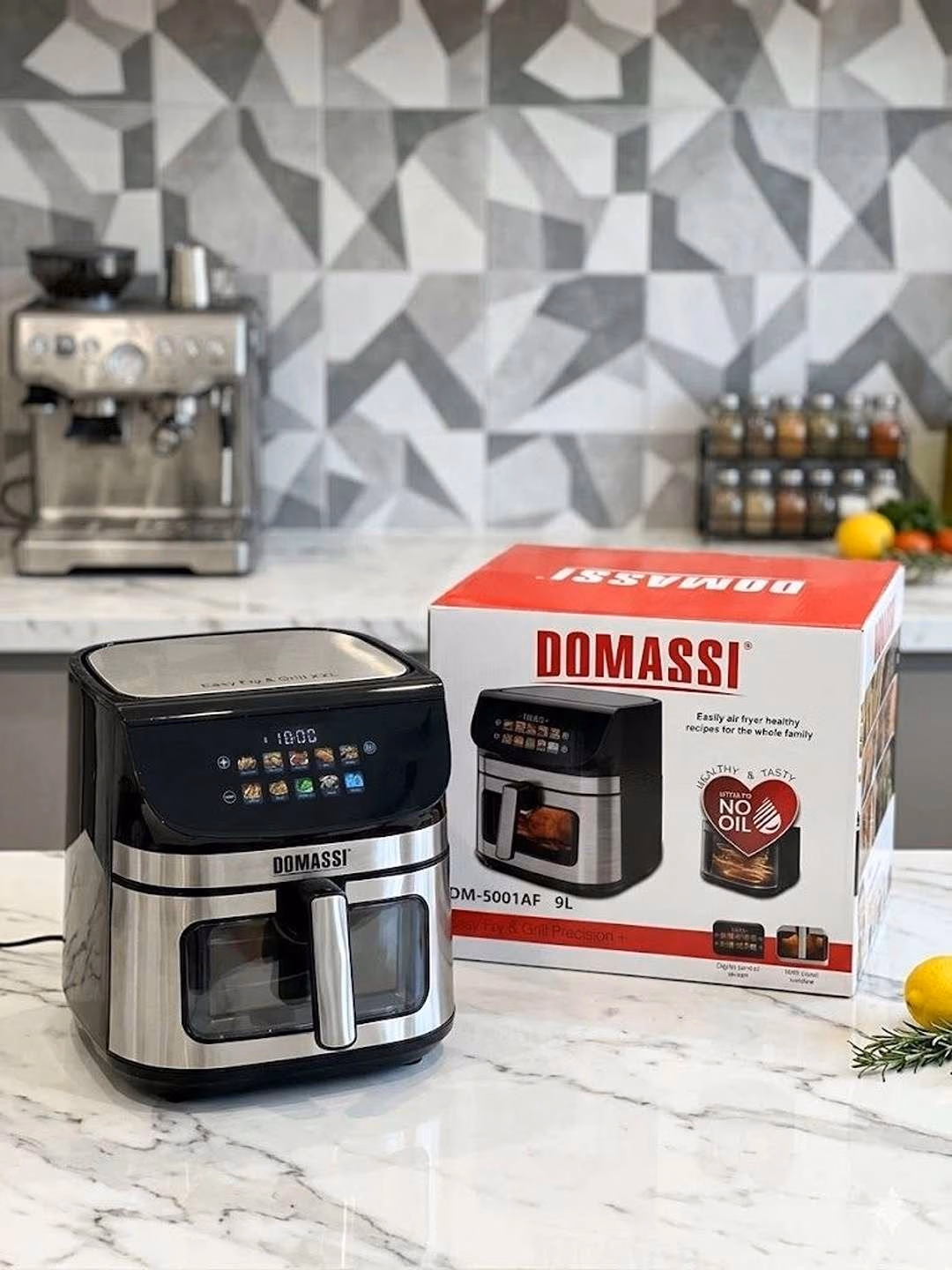 Aerogril Domassi DM-5001AF, 9 L, qora-kumush