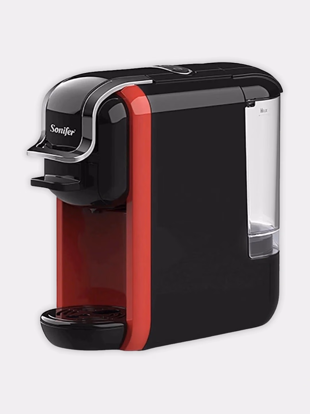 Kapsulali kofe mashinasi Sonifer 3B1, 600 ml, 1450 Vt, black-red - 2