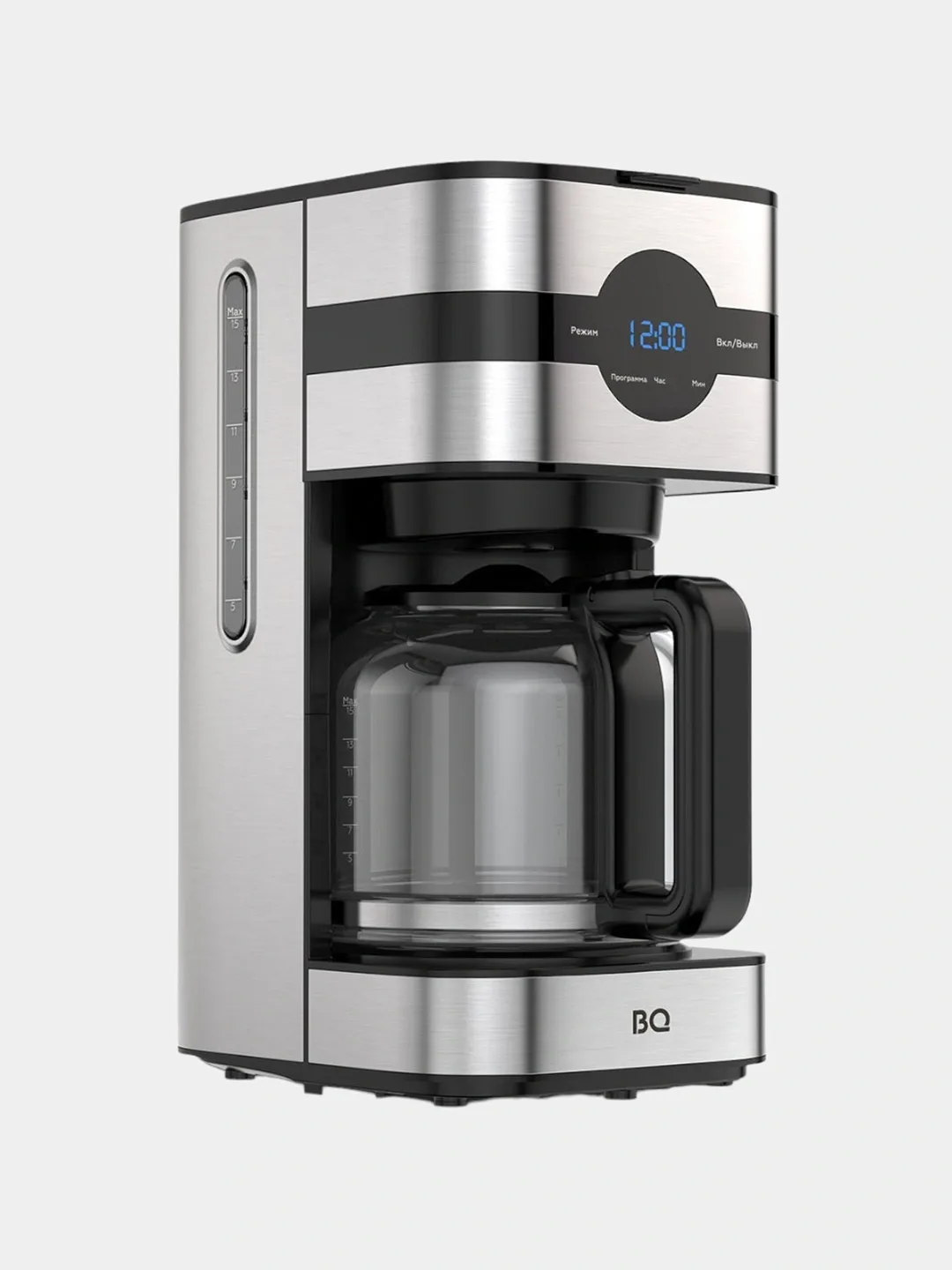 Tomchili kofe qaynatgich BQ CM2002, 1.5 L, 900 Vt, kumushrang