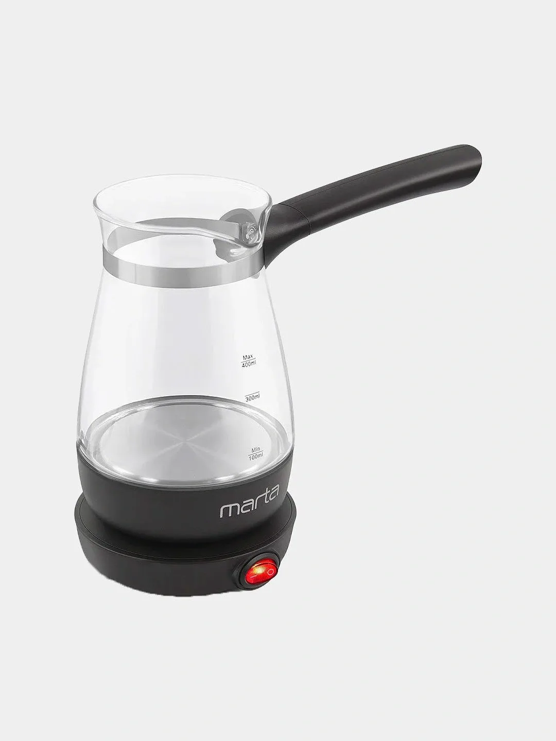 Elektr turka-kofe qaynatgich Marta MT-2140, 500 ml, qora