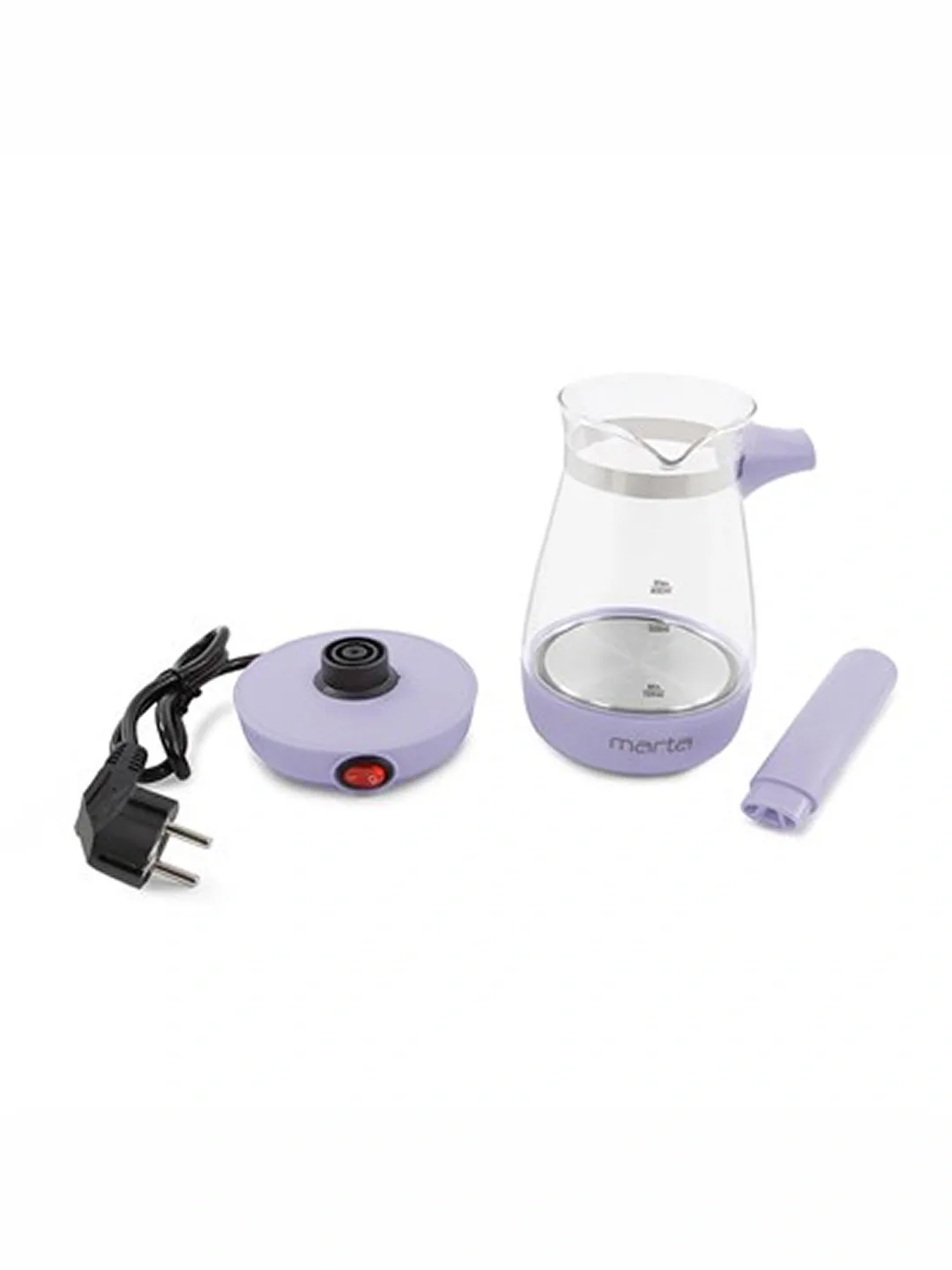 Elektr turka-kofe qaynatgich Marta MT-2140, 500 ml, qora