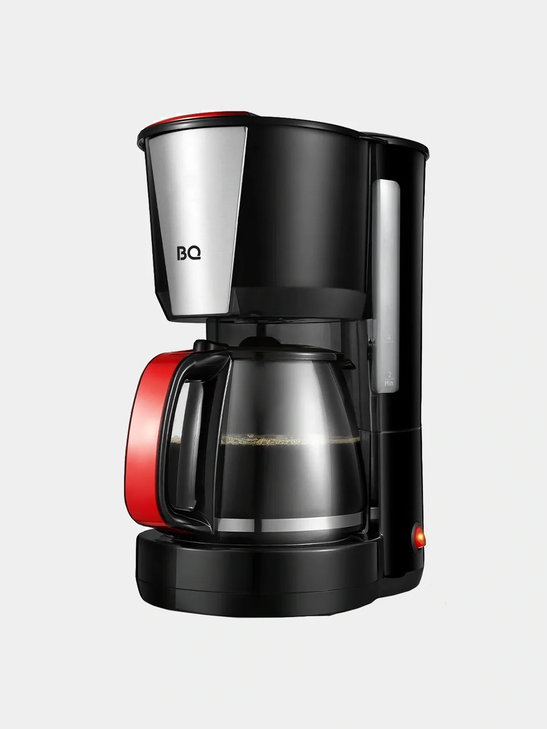 Tomchili kofe qaynatgich BQ CM1008, 1.25 L, 1000 Vt, black-red