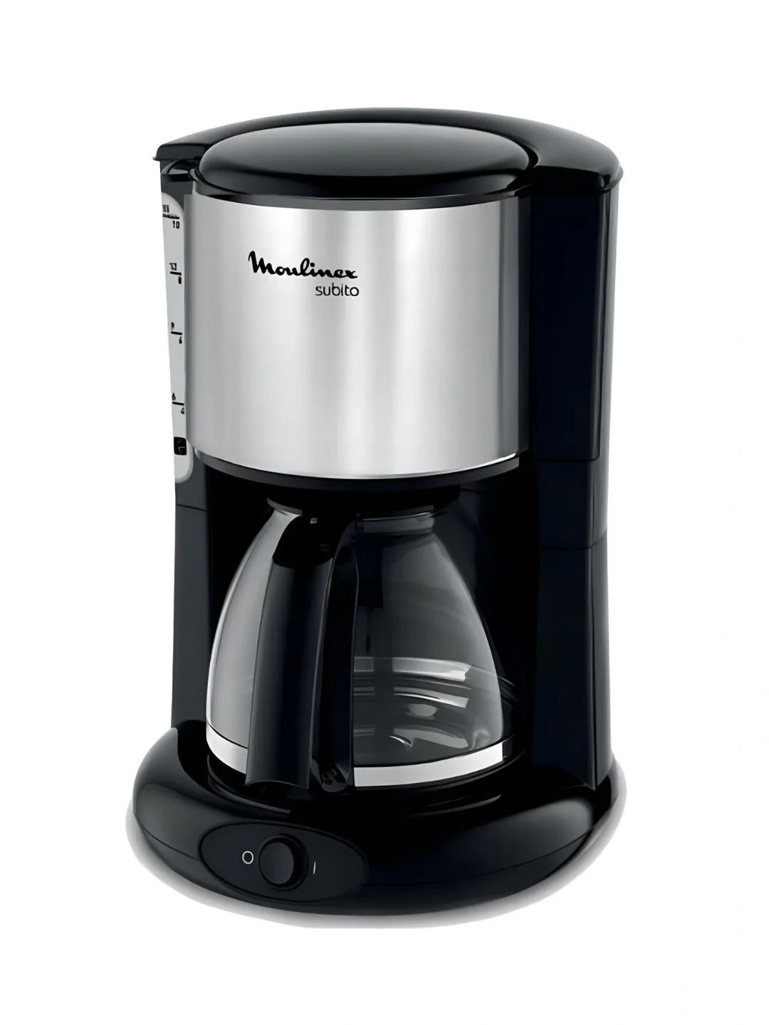 Tomchili kofe qaynatgich Moulinex subito, 1.25 L, qora-kumushrang