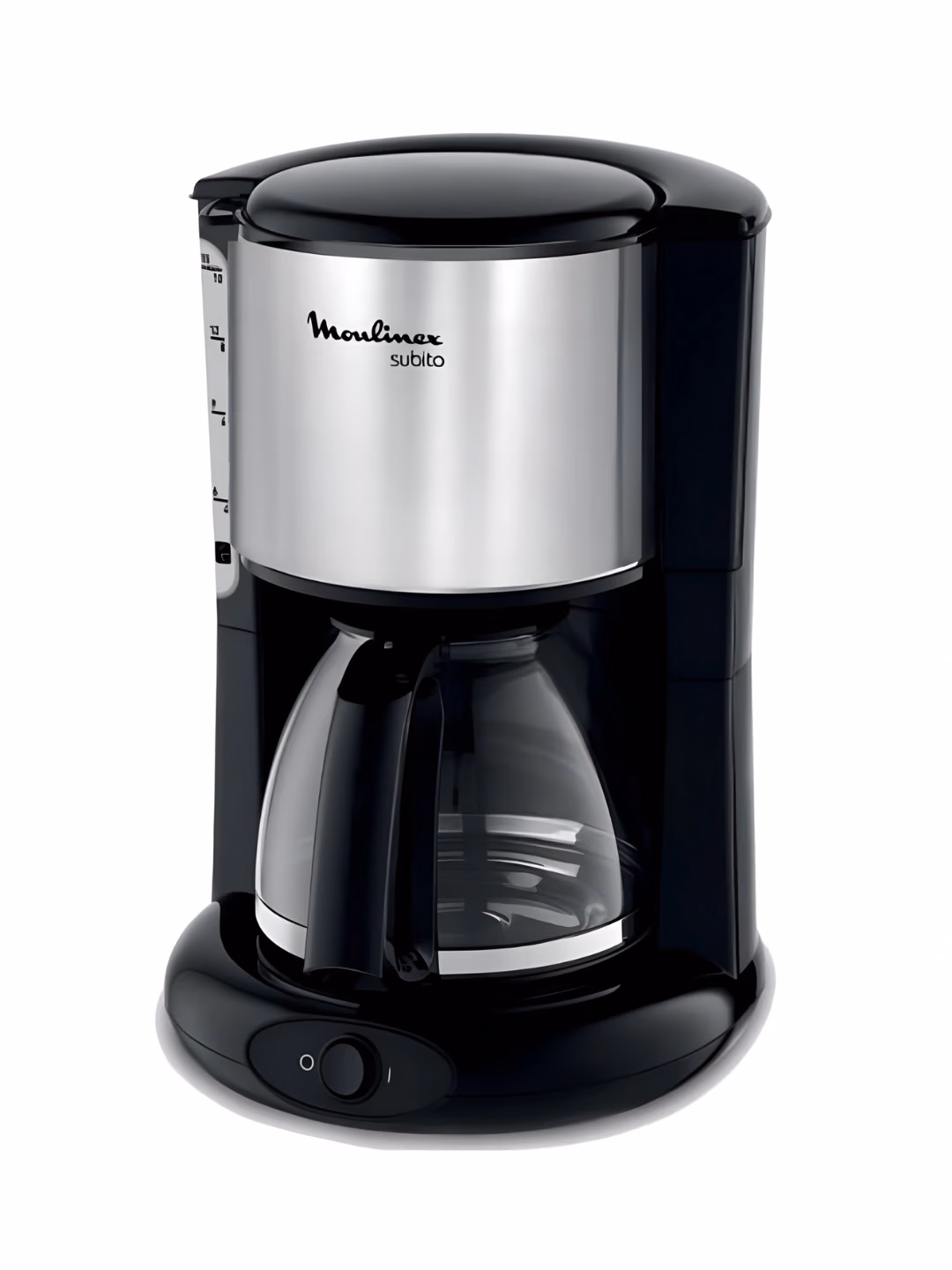 Tomchili kofe qaynatgich Moulinex subito, 1.25 L, qora-kumushrang