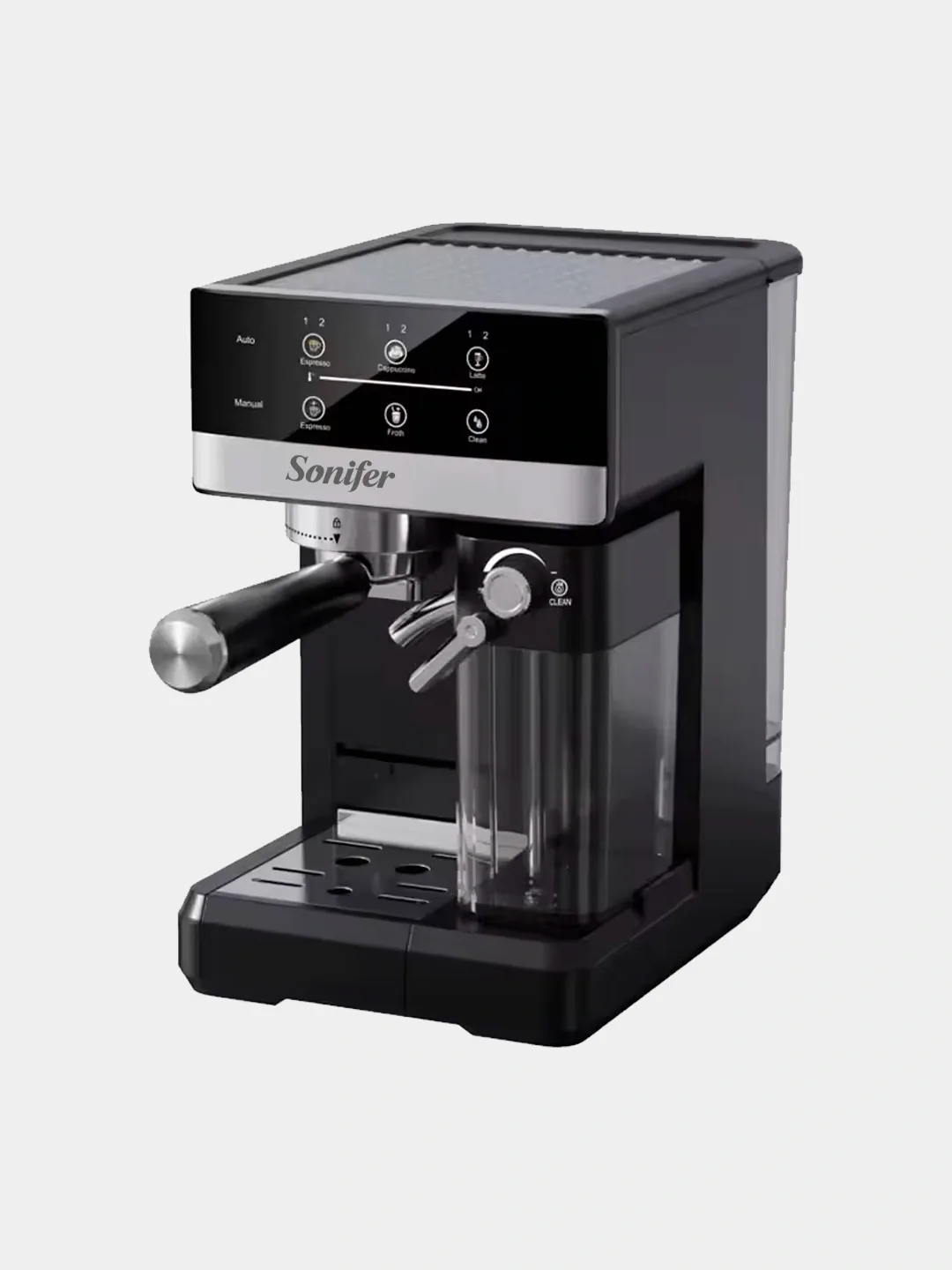 Kofe mashinasi Sonifer SF-3573, sensorli displey, 20 bar, kumush