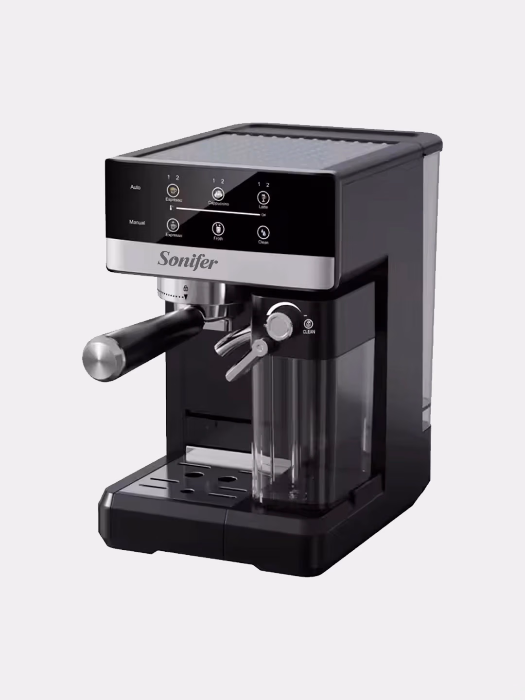 Kofe mashinasi Sonifer SF-3573, sensorli displey, 20 bar, kumush - 15