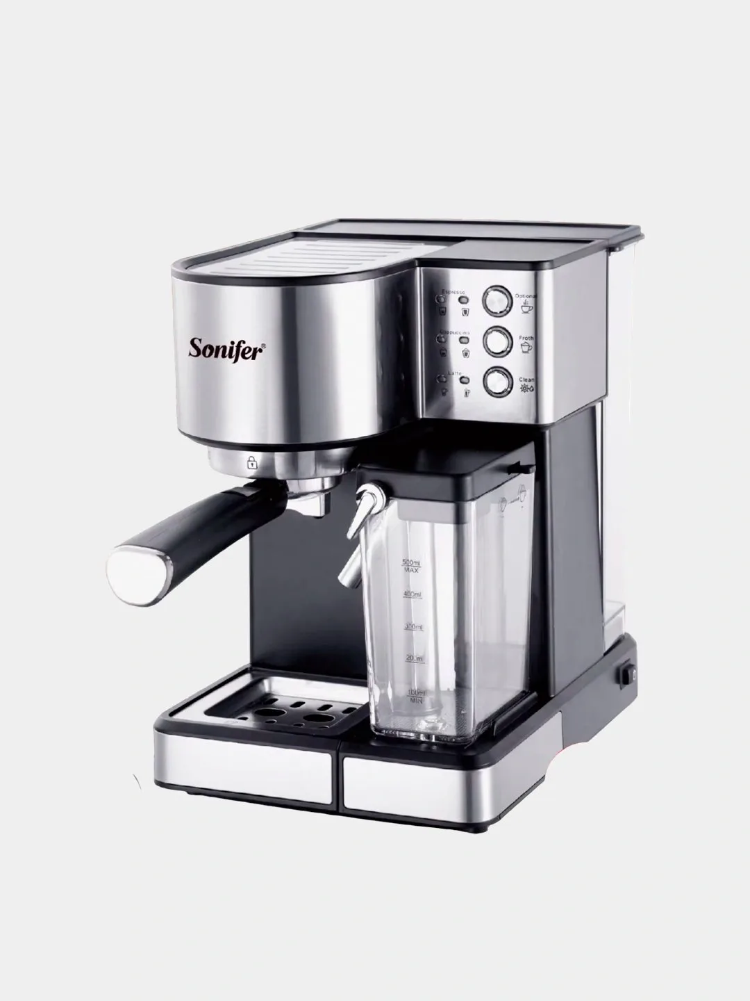 Kofe mashinasi Sonifer SF-3573, sensorli displey, 20 bar, kumush