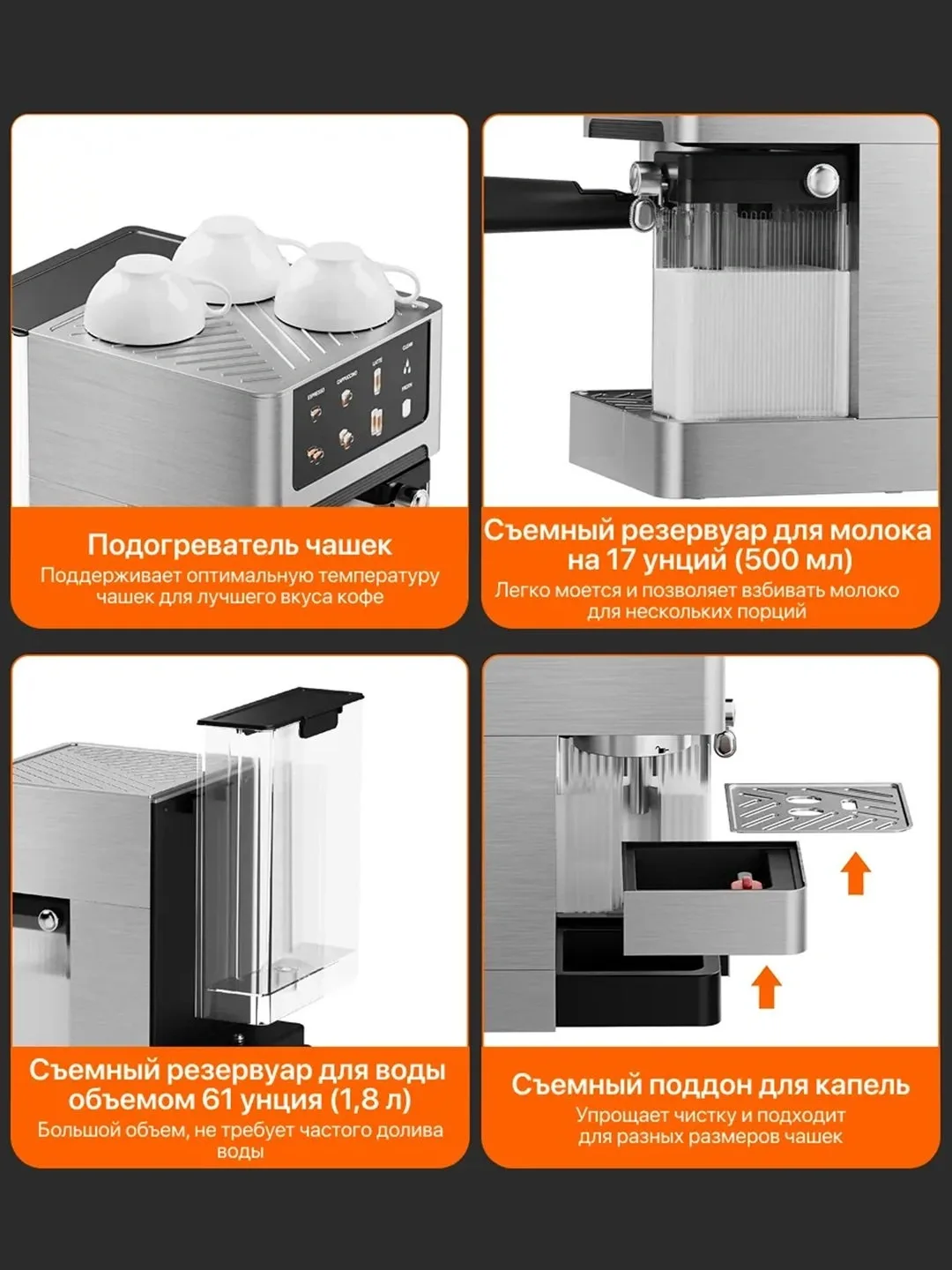 Kofe mashinasi Sonifer SF-3589, raqamli displey, qora