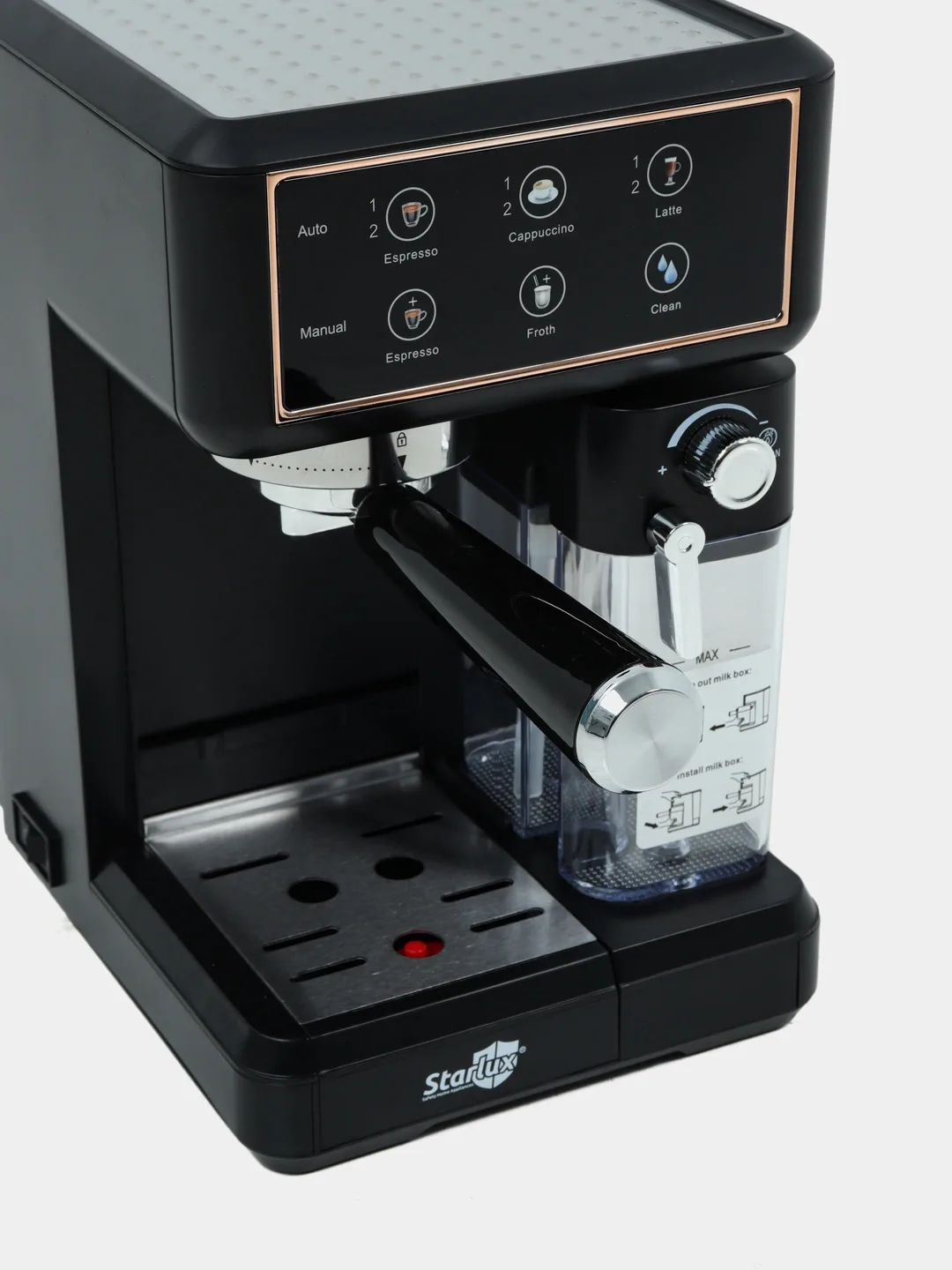 Tomchili kofe qaynatgich StarLux SL-29024, 1.8 ml, 1350 Vt, qora