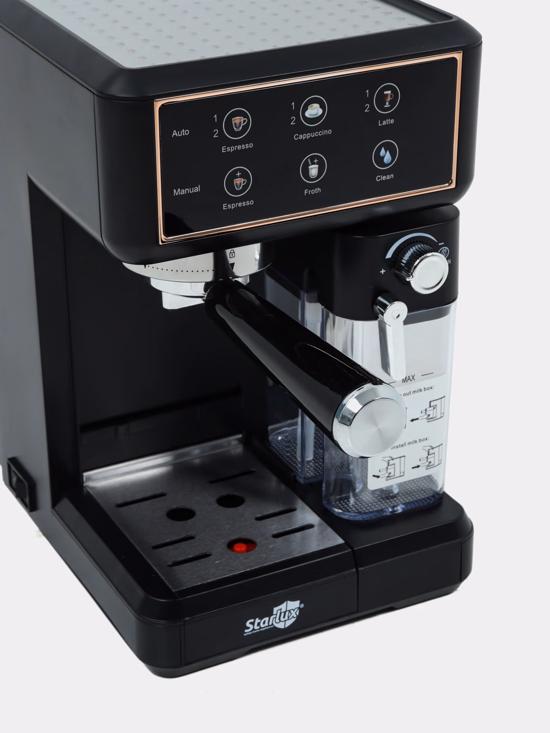 Tomchili kofe qaynatgich StarLux SL-29024, 1.8 ml, 1350 Vt, qora - 8