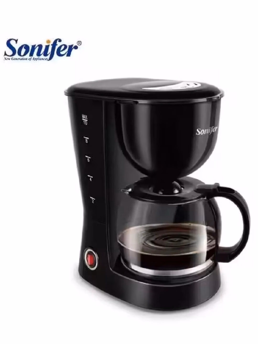 Tomchili kofe qaynatgich Sonifer SF-3564, 0.75 L, 650 Vt, qora - 3