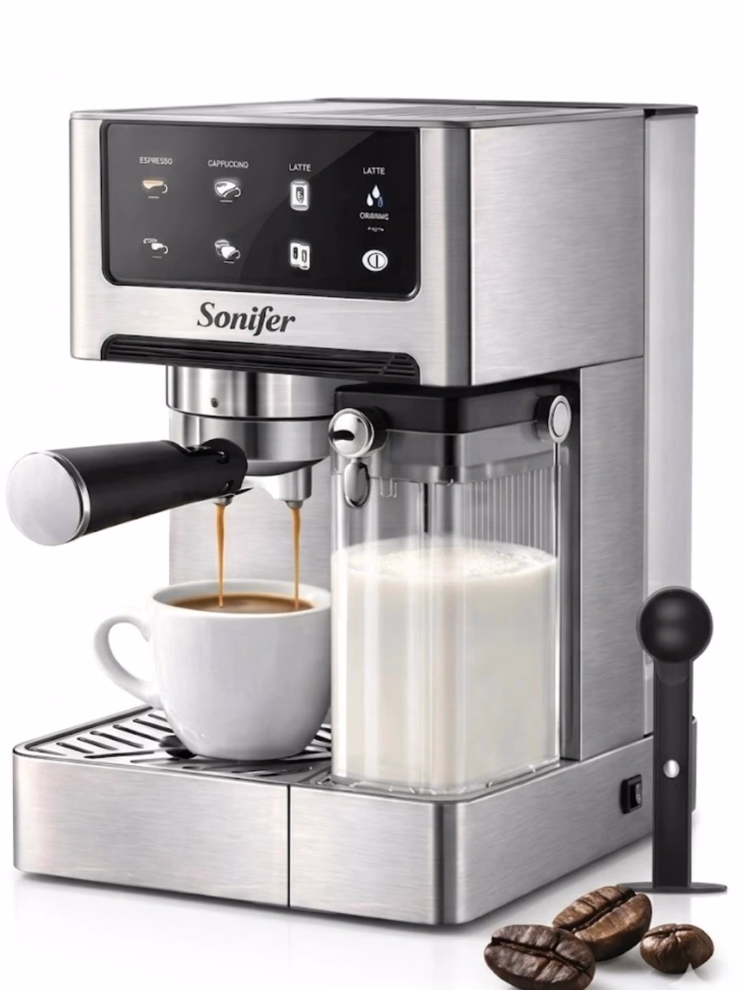 Tomchili kofe qaynatgich Sonifer SF3587, 0.5 L, kumushrang - 4