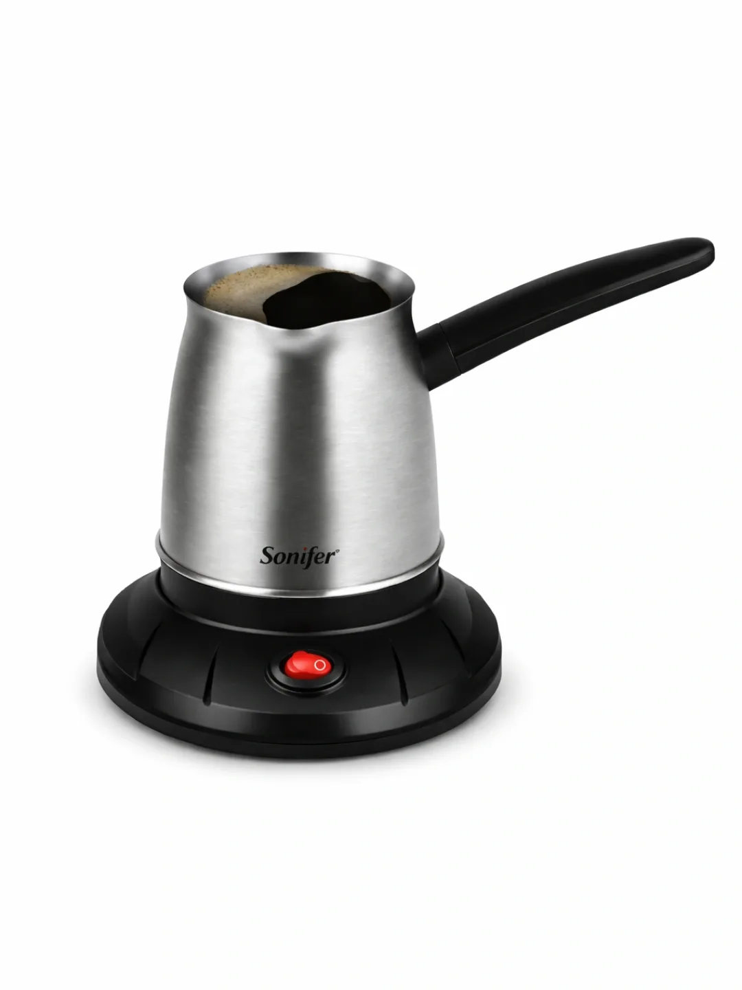 Elektr turka Sonifer SF-3604, turk kofesi uchun, 0.5 L, kumush