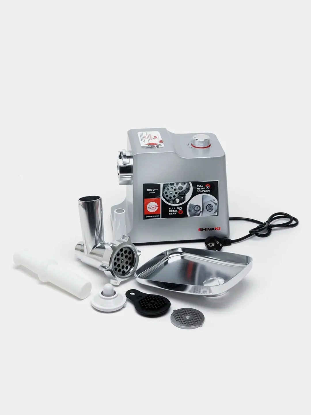 Elektr go'shtqiymalagich Shivaki MG 3750, 1800 Vt, metall
