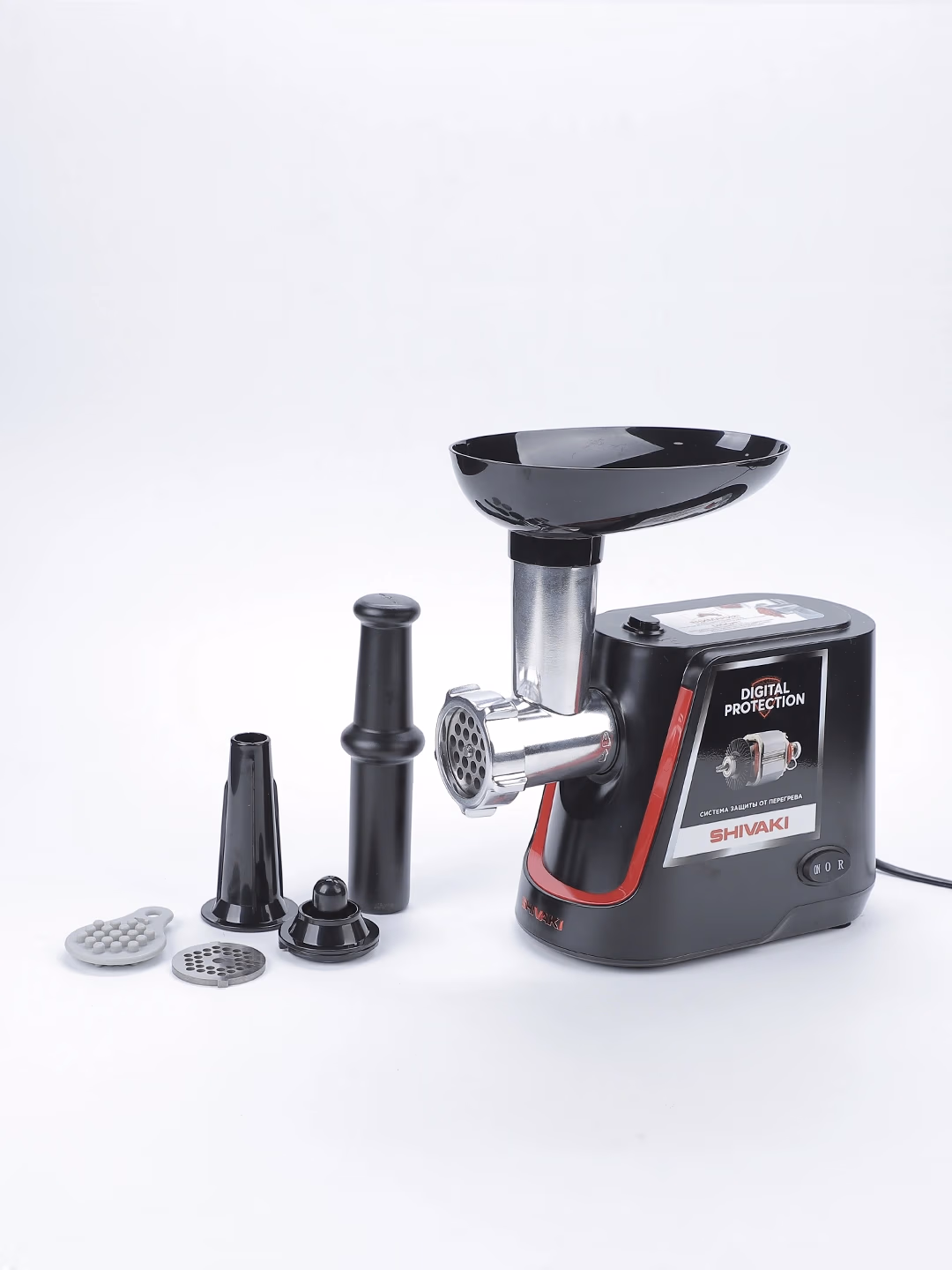 Elektr go'shtqiymalagich Shivaki MG-1013, 1200 Vt, qora - 2