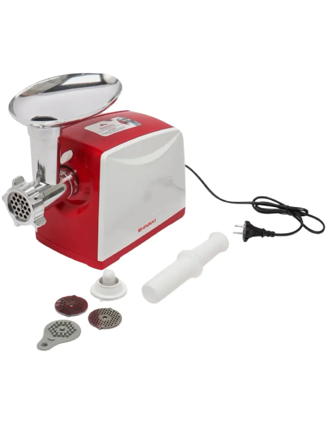 Elektr go'shtqiymalagich Shivaki MG-2650, oq-qizil