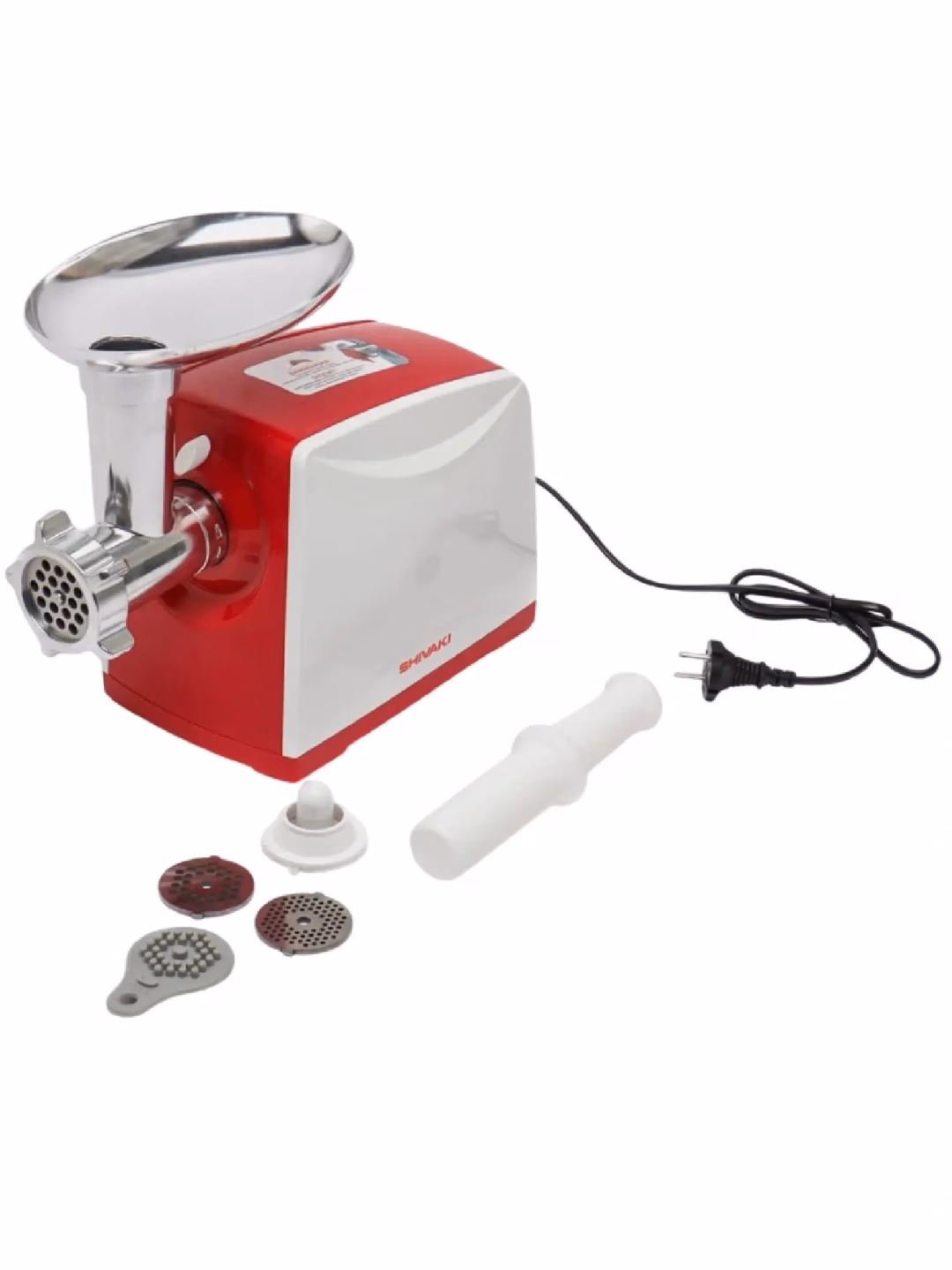 Elektr go'shtqiymalagich Shivaki MG-2650, oq-qizil - 3