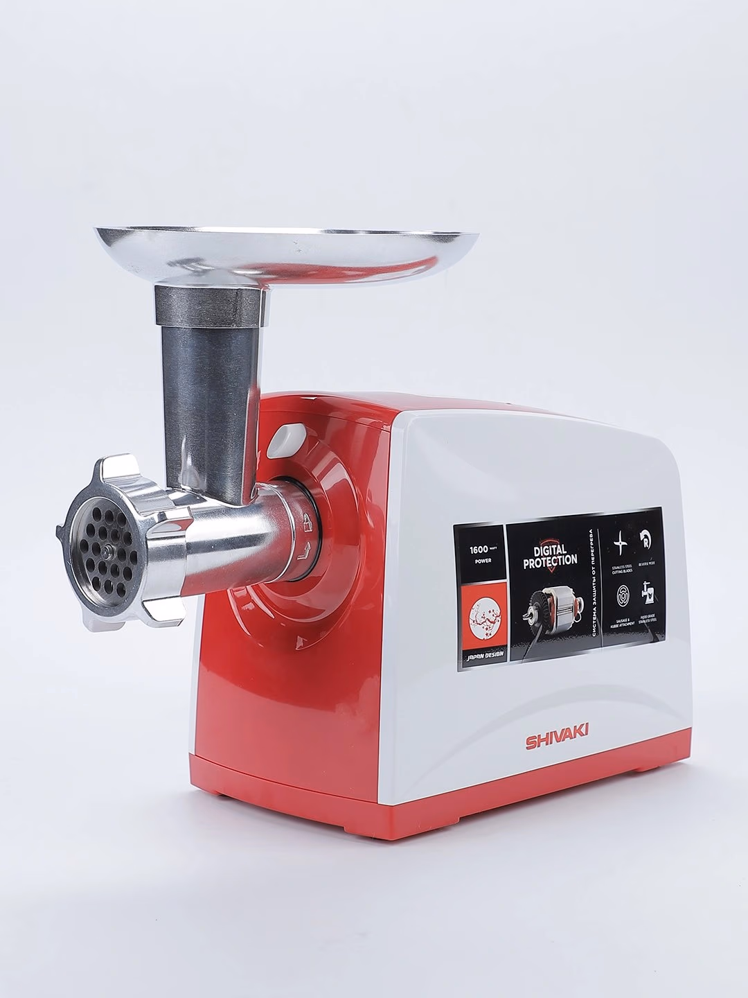 Elektr go'shtqiymalagich Shivaki MG-1183, 1600 Vt, oq - 22