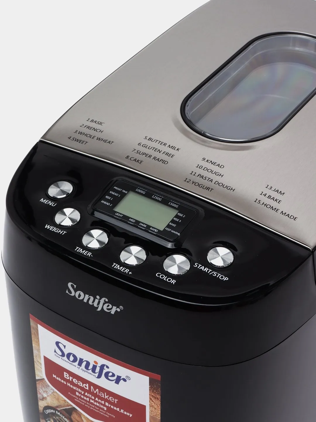 Non pishirgich Sonifer SF-4025, 15 dastur, qora