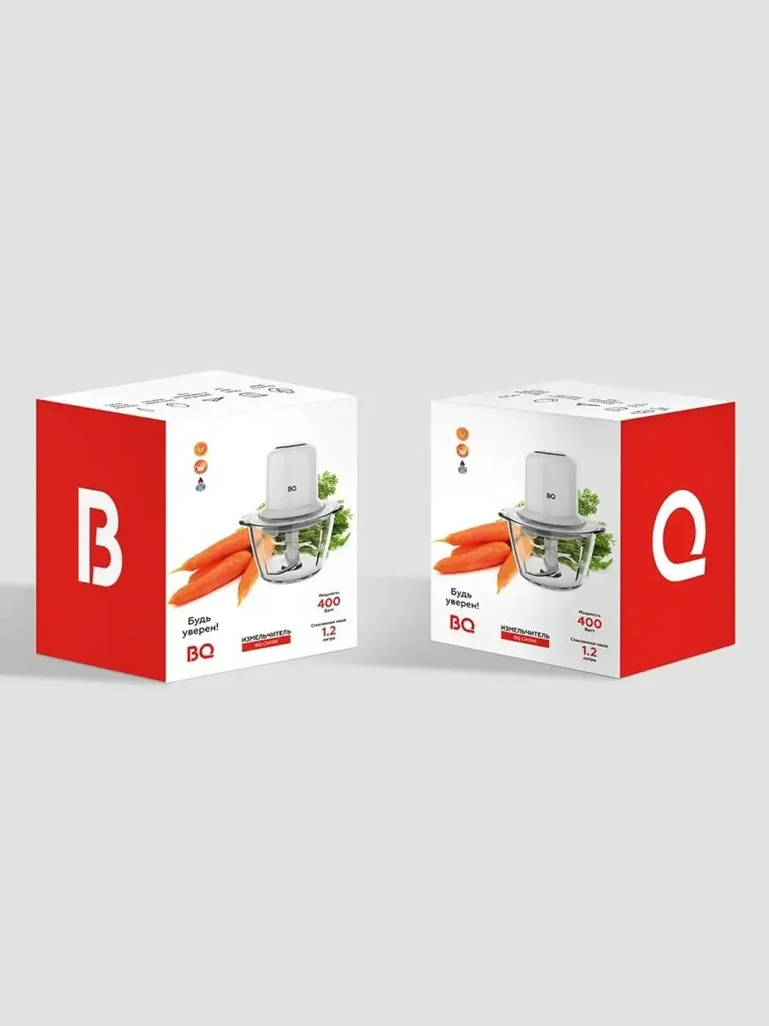 Elektr chopper-maydalagich BQ CH1741, 1.2 L, shisha idish, oq