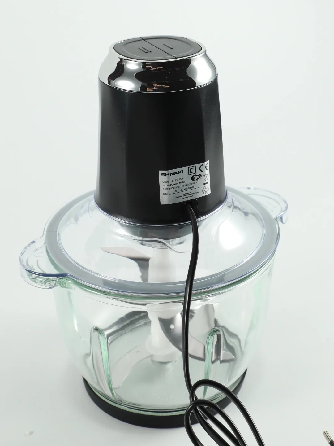 Elektr chopper-maydalagich Shivaki FC-6040, qora
