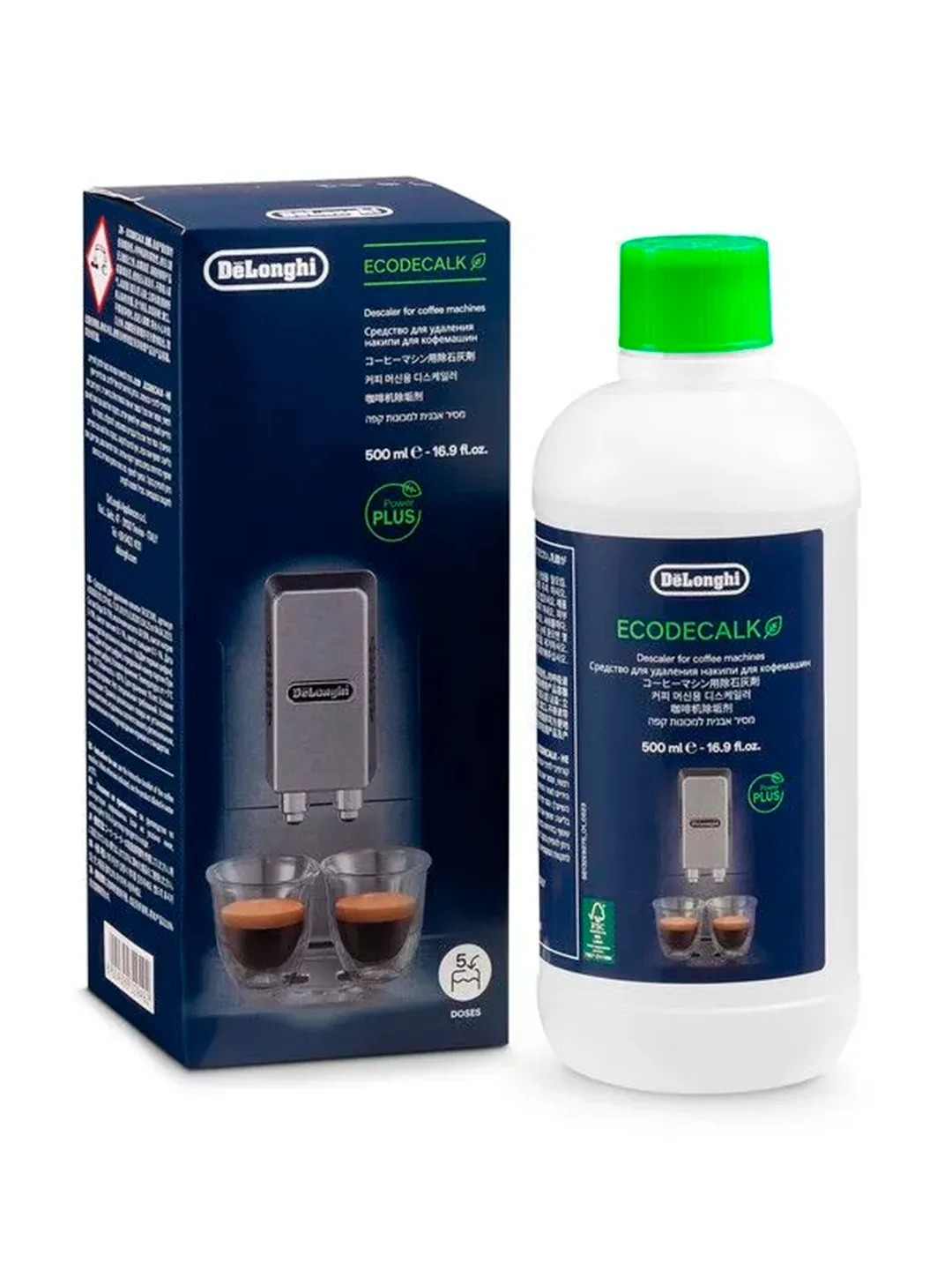 Kofe mashinalari uchun ohak tozalash vositasi De'Longhi EcoDecalk, 500 ml