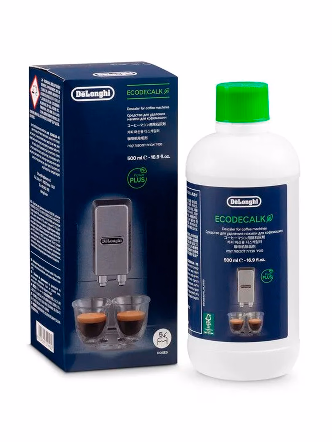 Kofe mashinalari uchun ohak tozalash vositasi De'Longhi EcoDecalk, 500 ml - 2