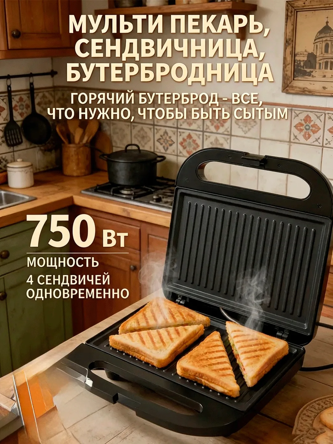 Ponchik pishirgich Aote AT-22024, 6-12 ta ponchik uchun, qora