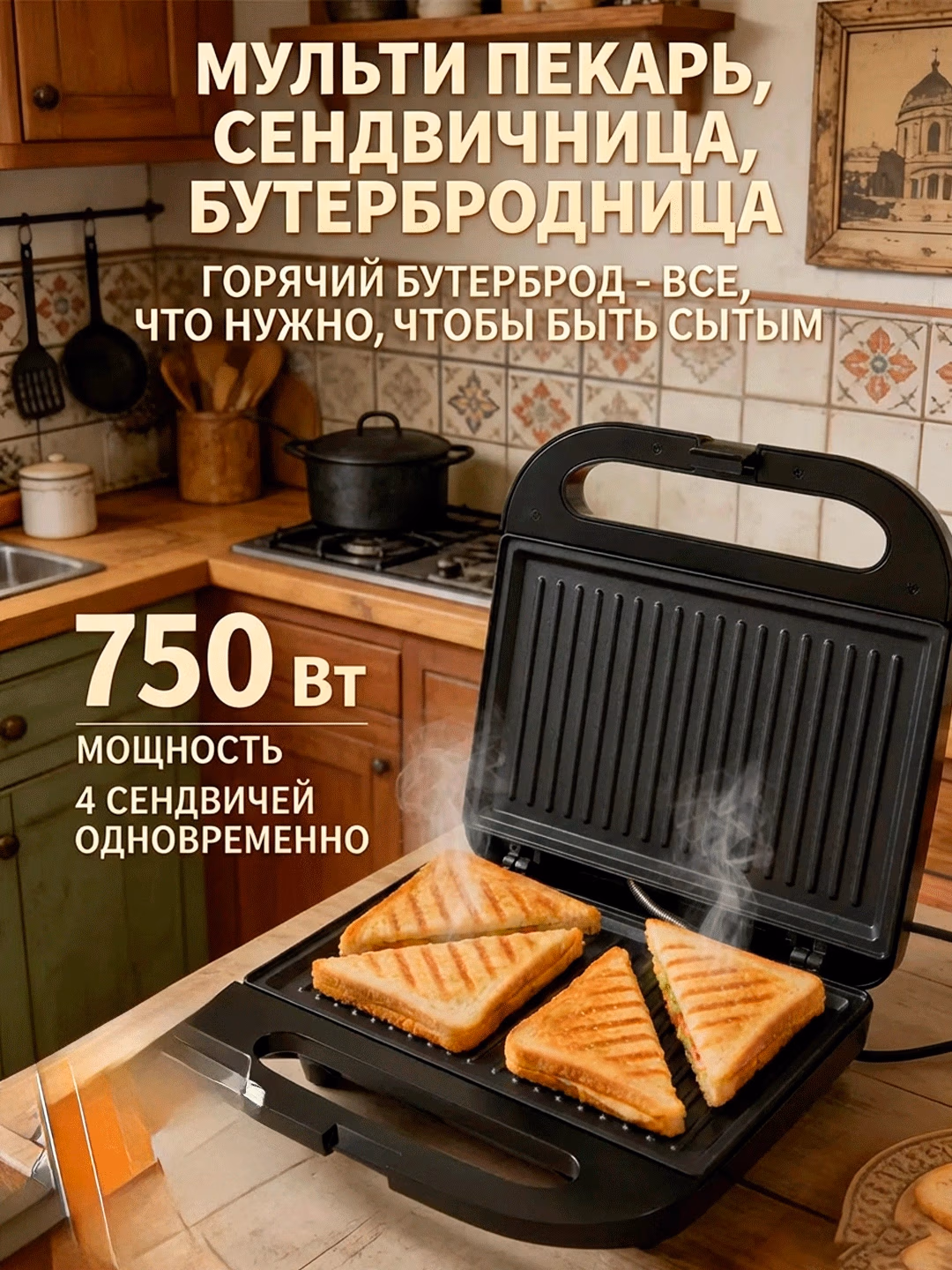 Ponchik pishirgich Aote AT-22024, 6-12 ta ponchik uchun, qora - 19