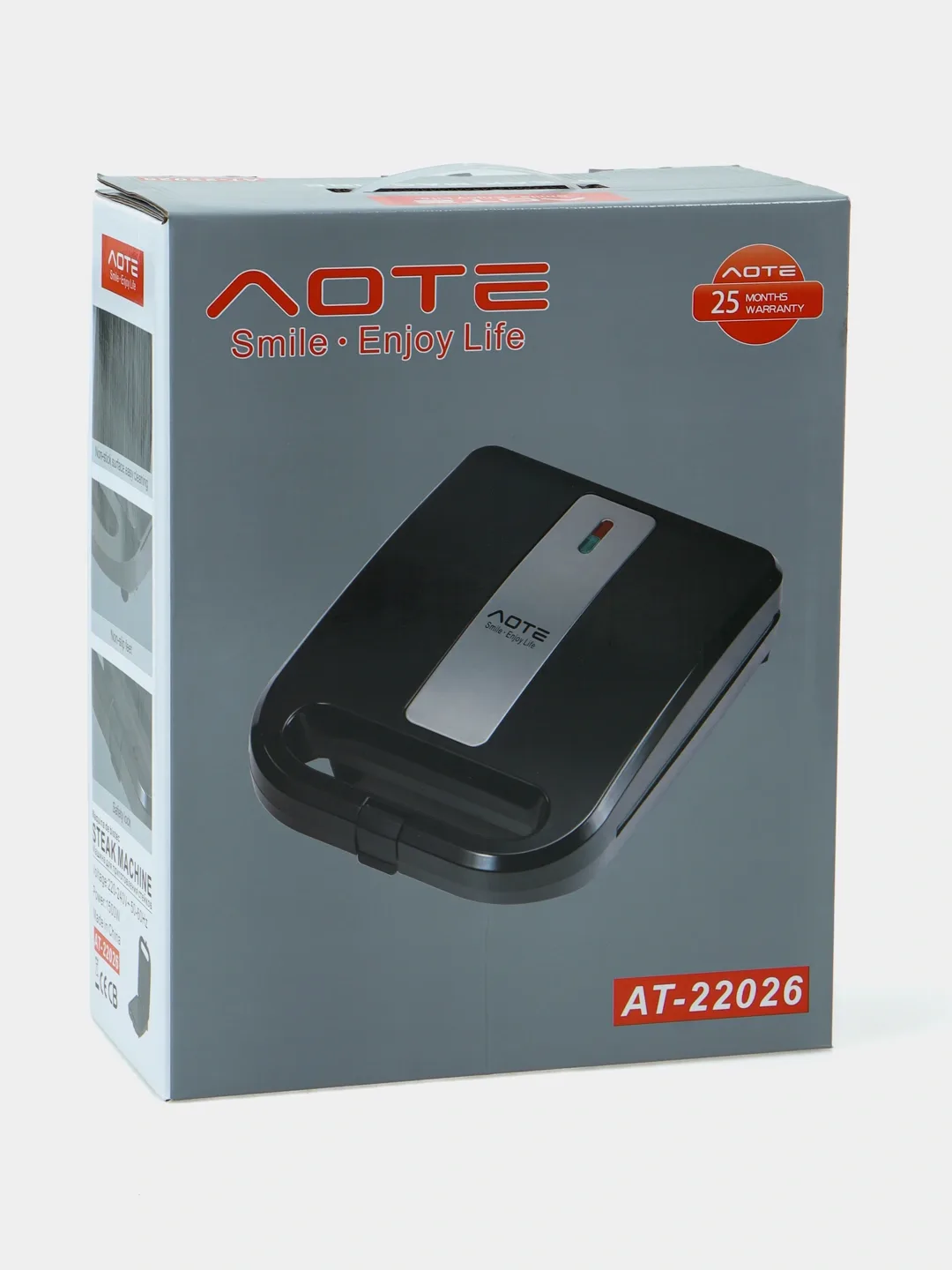 Ponchik pishirgich Aote AT-22024, 6-12 ta ponchik uchun, qora