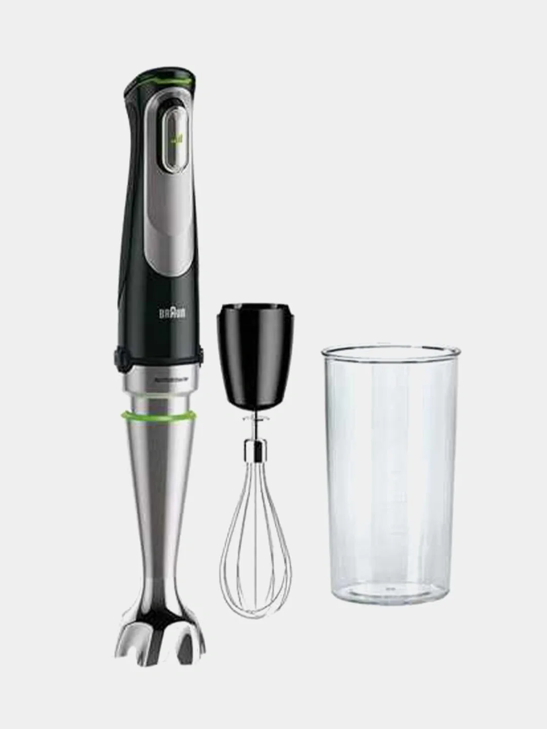 Qo'l blenderi Braun MultiQuick 9, 1200 Vt, kombayn bilan, qora