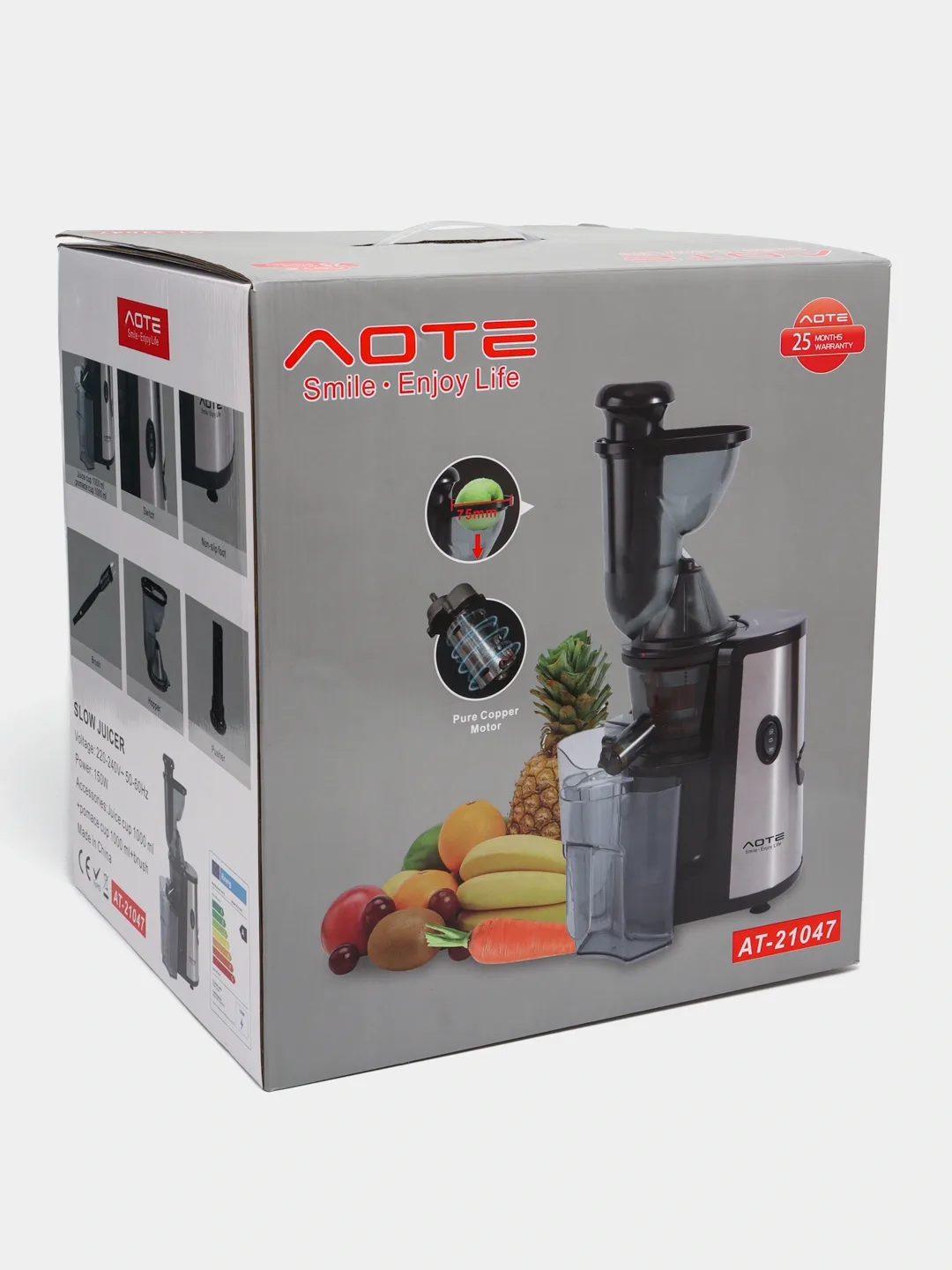 Sharbat chiqargich Aote AOTE-AT2149, qora-transparent