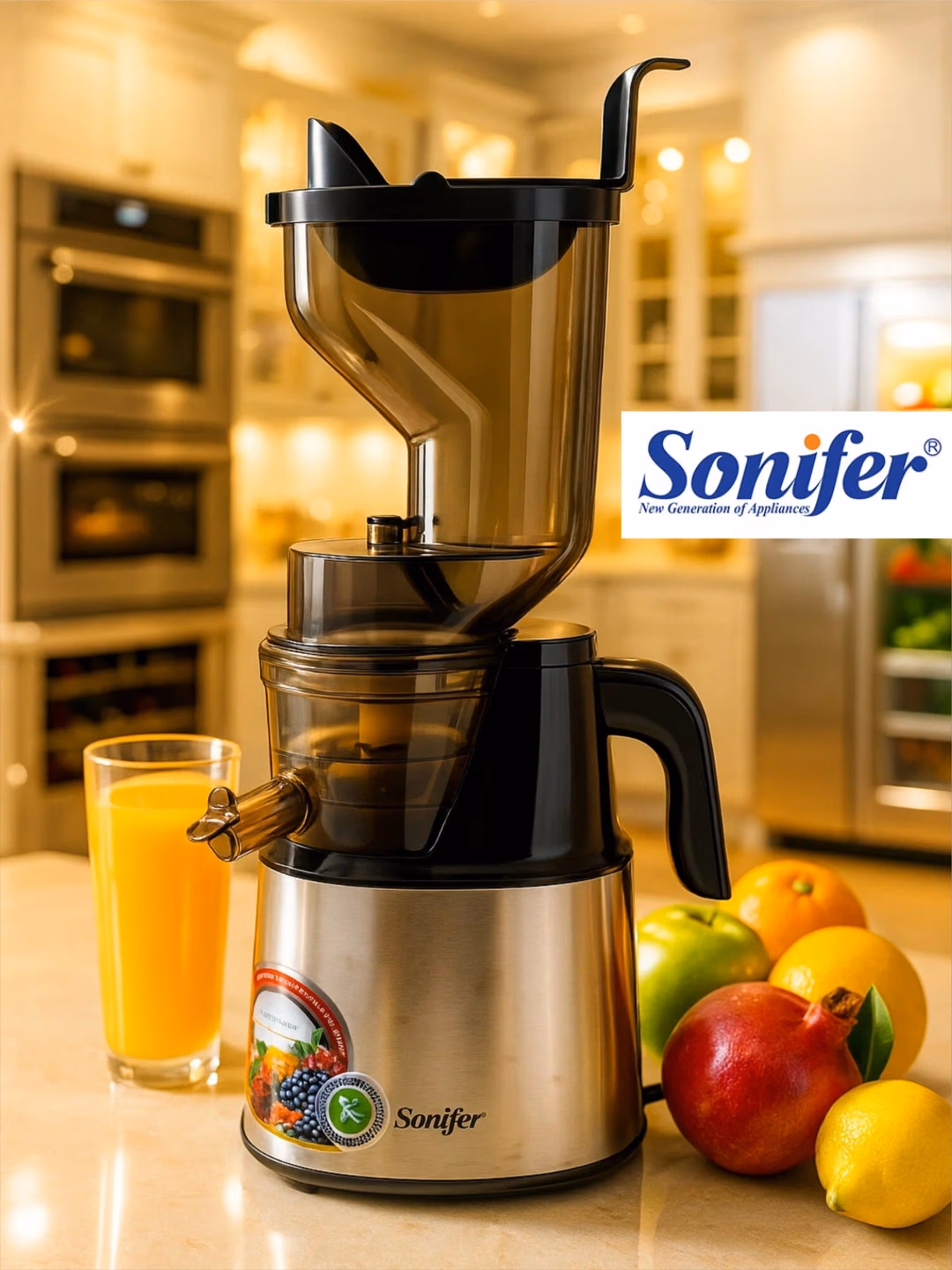 Sharbat chiqargich Sonifer SF-5538PLUS, 300 Vt, kumushrang-qora