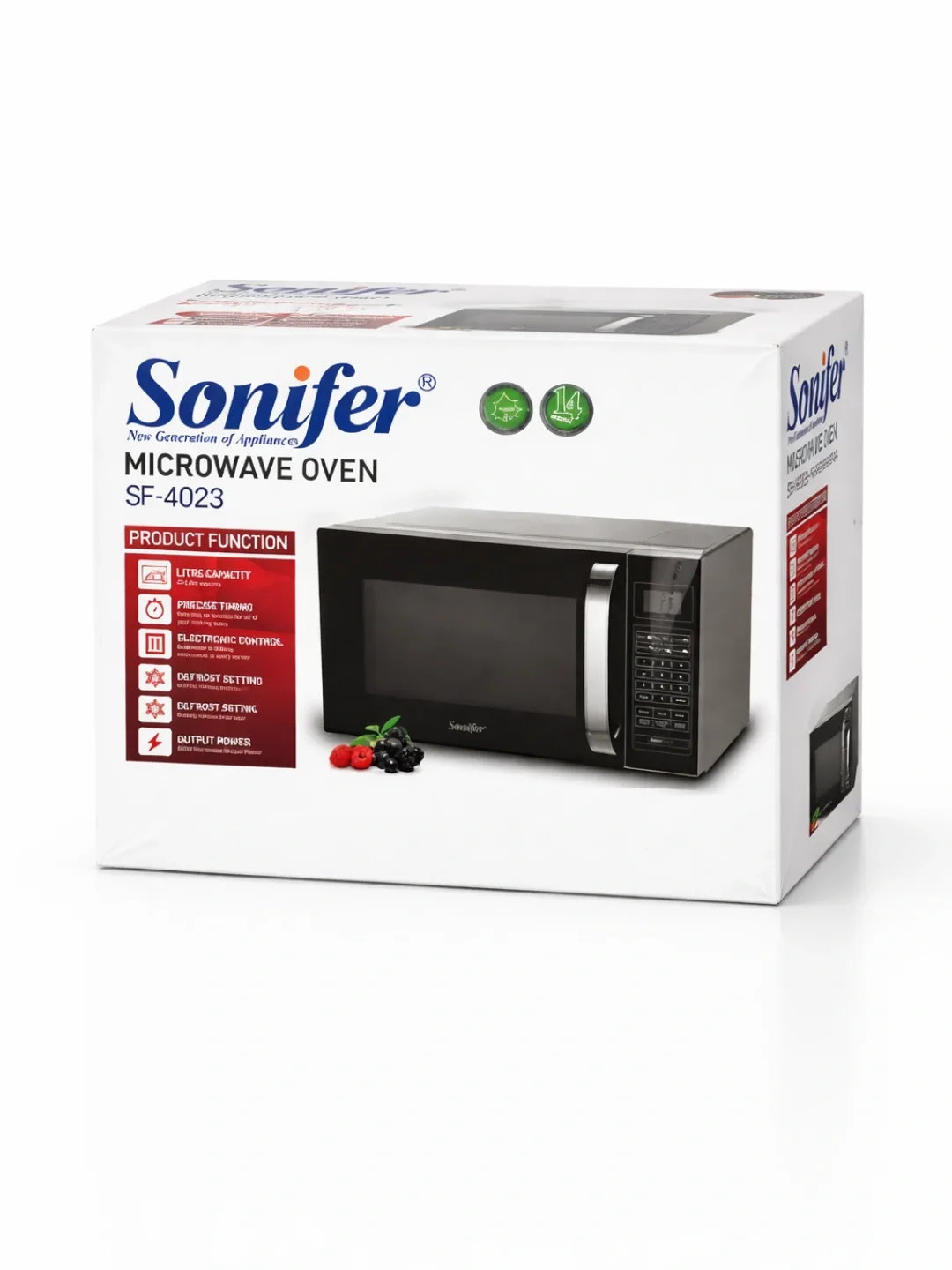 Mikroto'lqinli pech Sonifer SF-4023, 20 L, 1200 Vt, qora