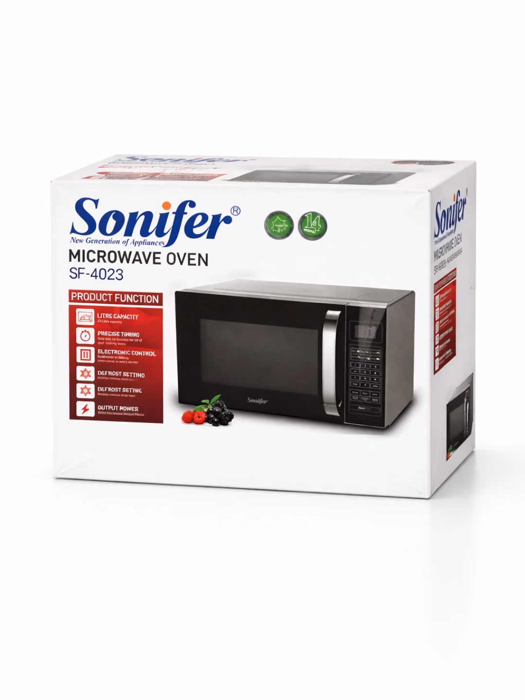 Mikroto'lqinli pech Sonifer SF-4023, 20 L, 1200 Vt, qora - 5
